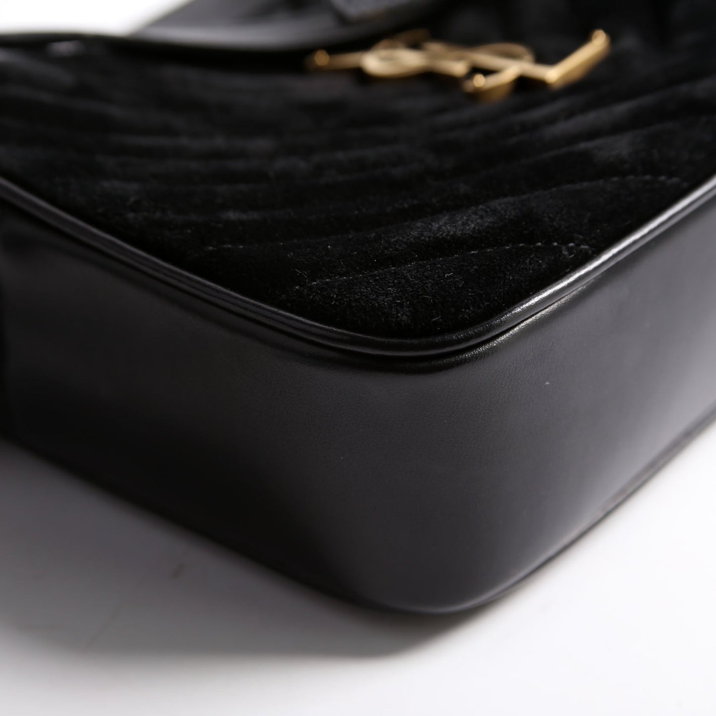 Saint Laurent Lou Camera Suede 612544 Black Bag