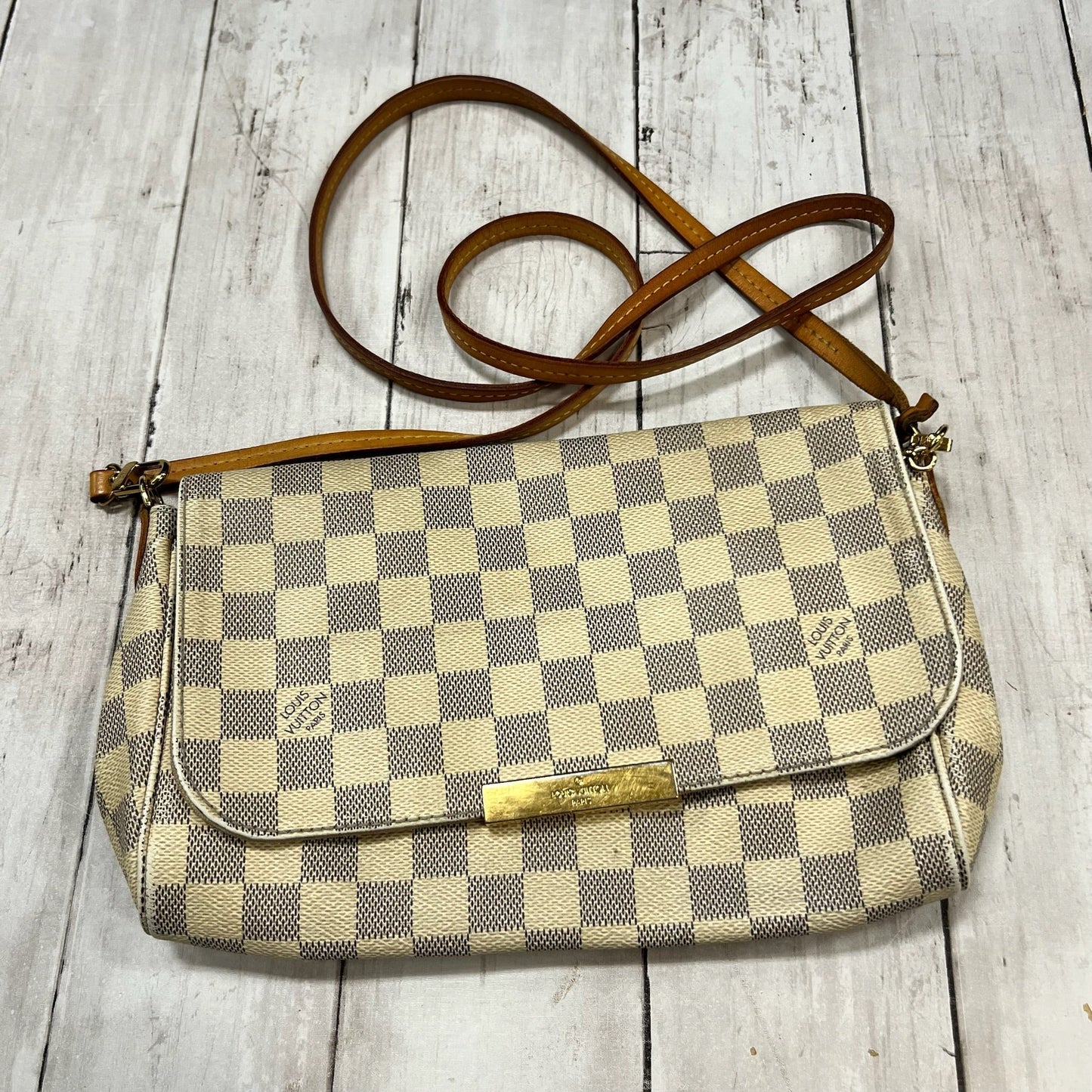 Damier Azur Favorite By Louis Vuitton Size: Small Handbag
