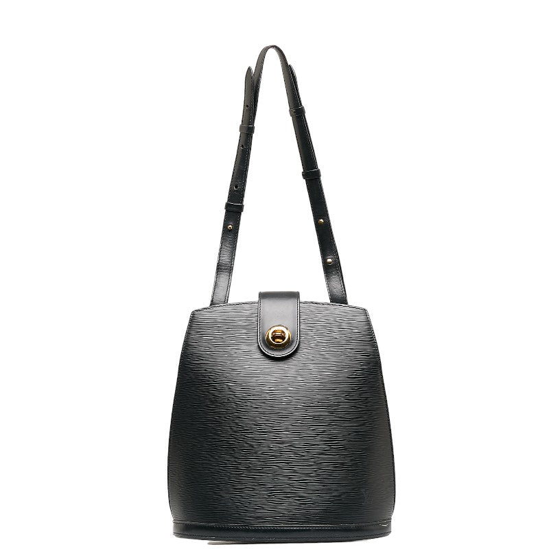 Louis Vuitton Epic Clooney Shoulder Bag Noir Black Leather Louis Vuitton