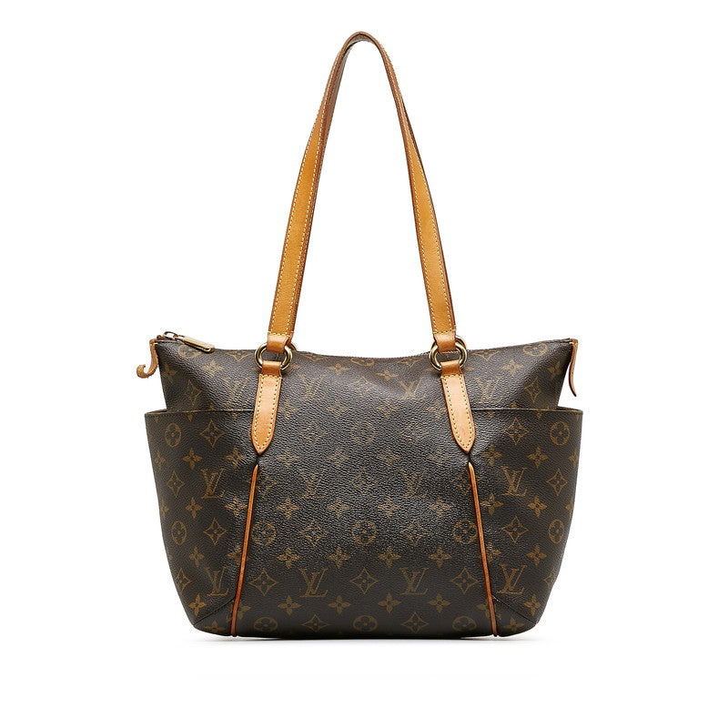 Louis Vuitton Monogram Handbag Brown PVC Leather Louis Vuitton