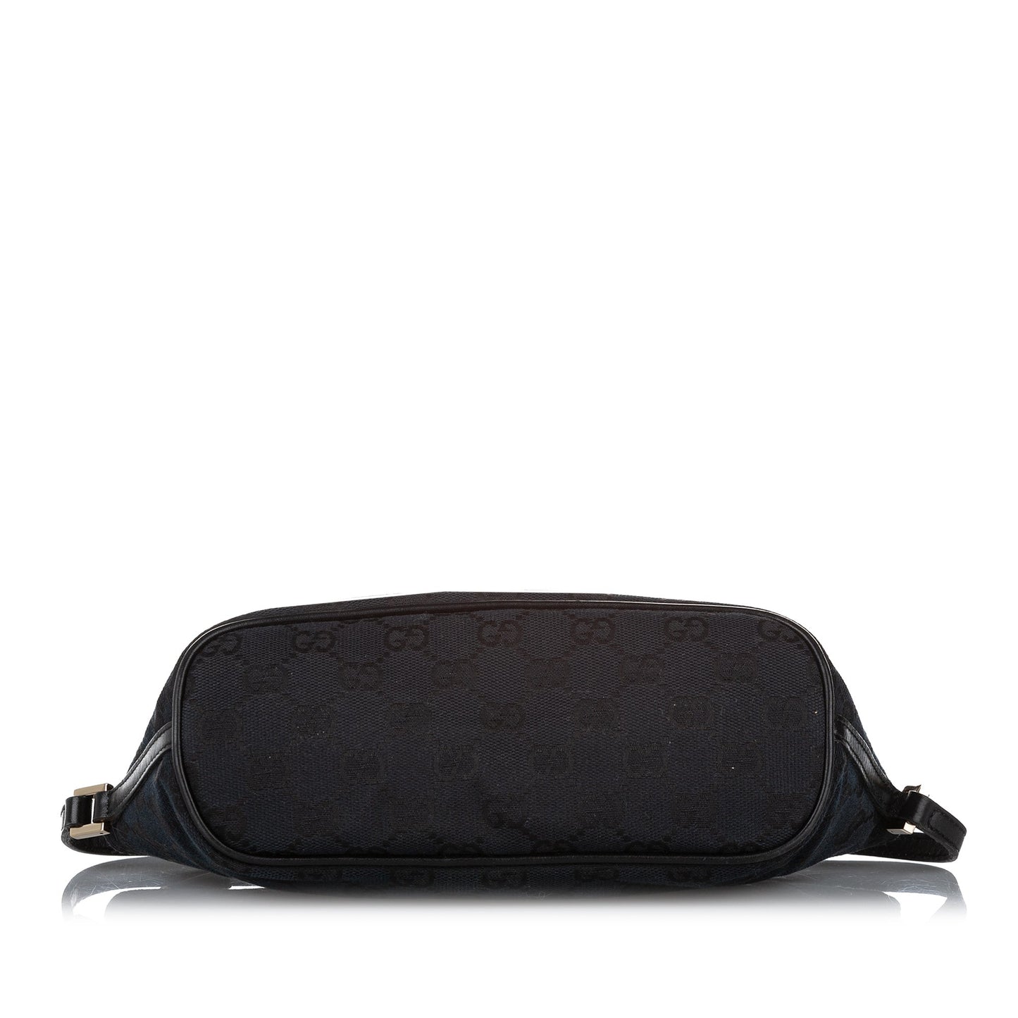 Gucci Baguette Leather Canvas Shoulder Bag