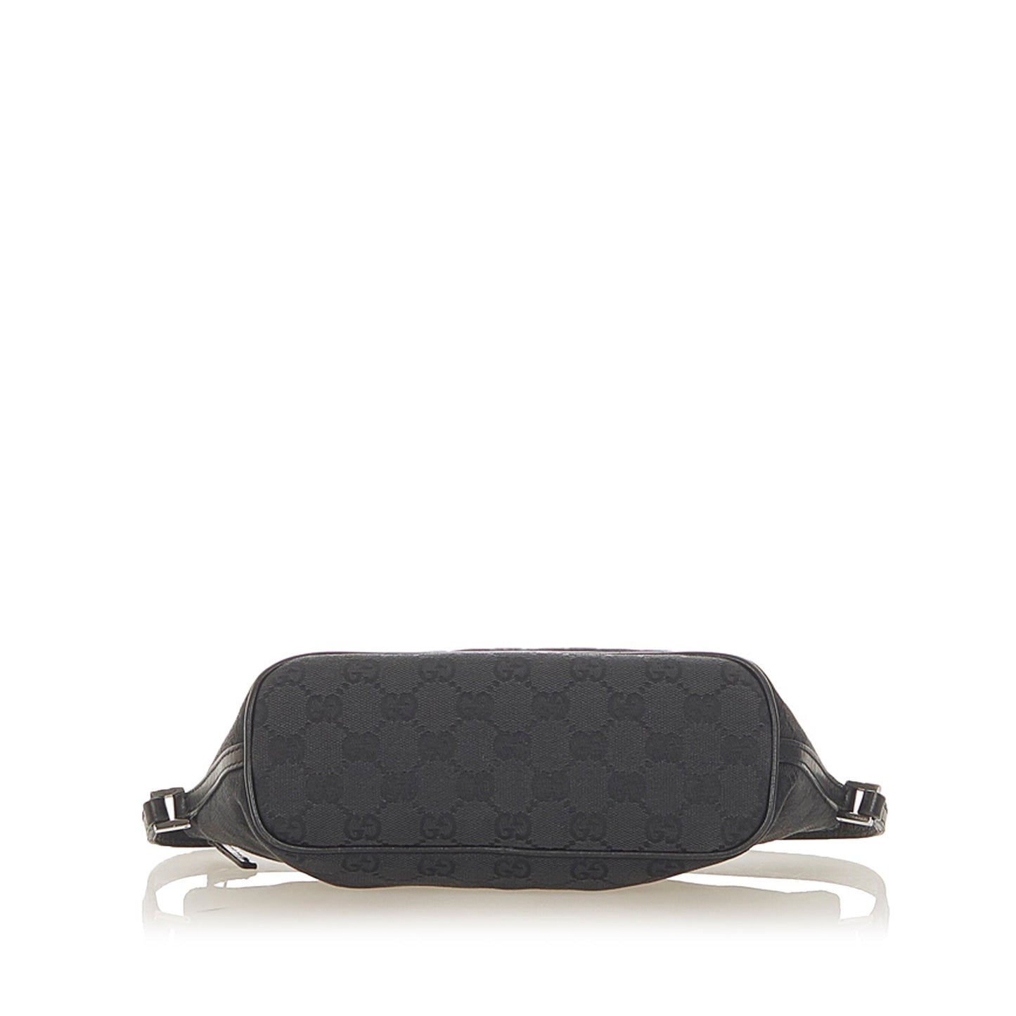 Gucci Baguette Leather Canvas Shoulder Bag