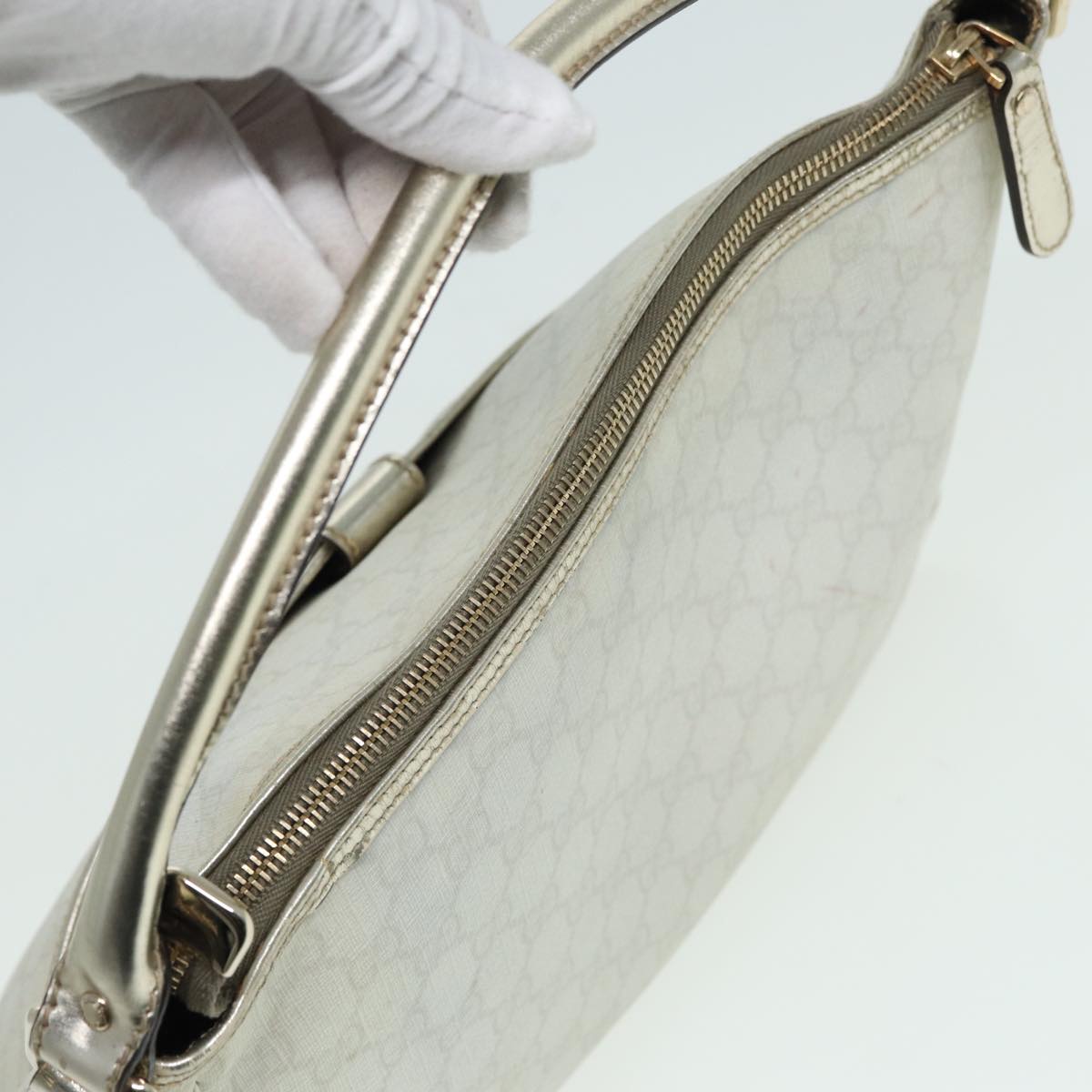 Gucci Leather Canvas Shoulder Bag