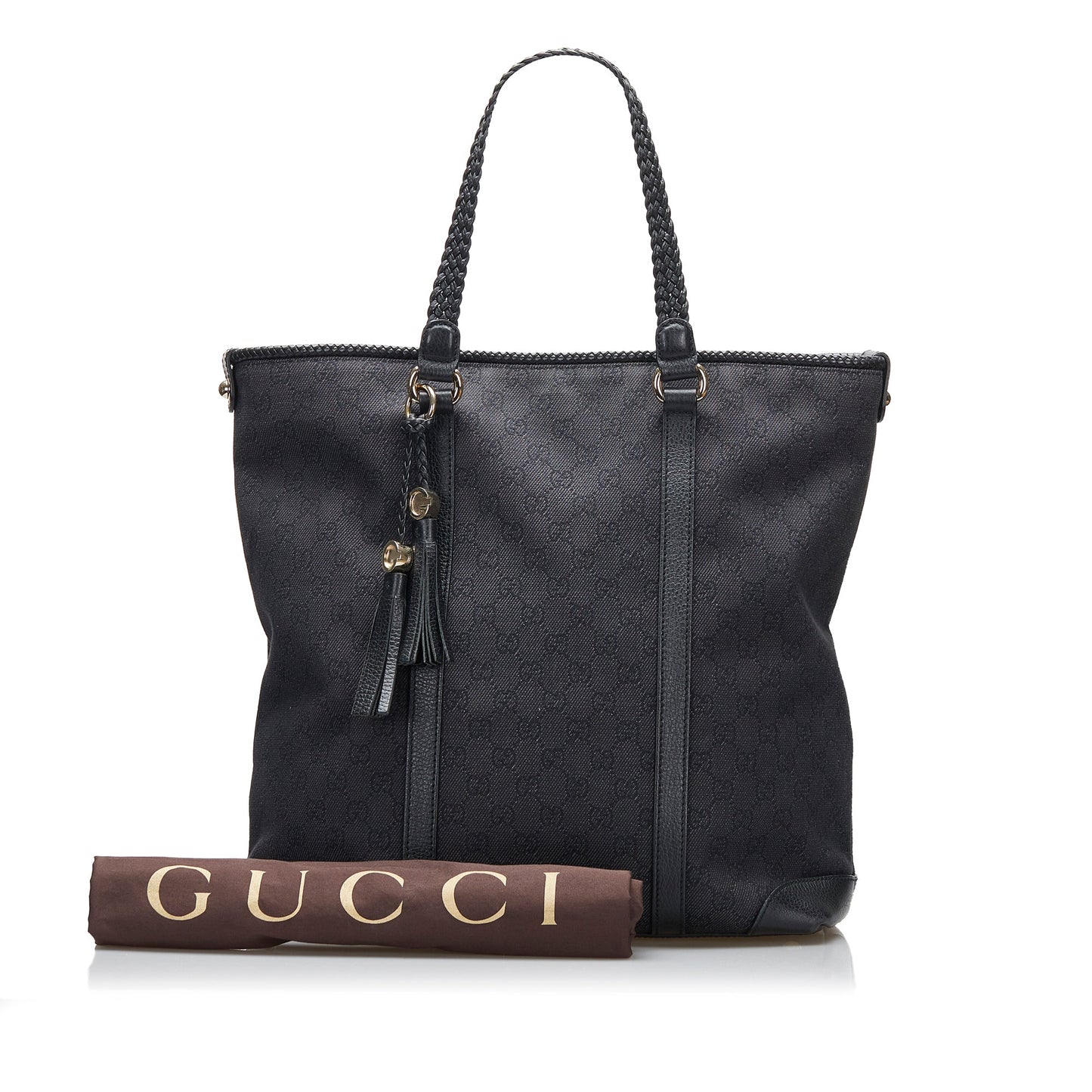 Gucci Leather Canvas Tote