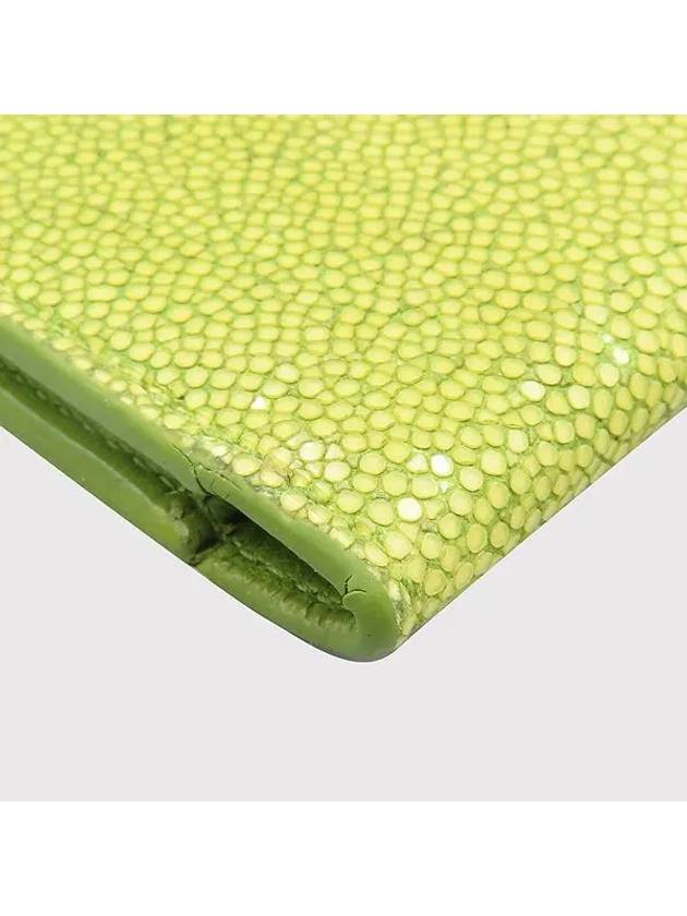 Luxury Bottega Veneta green half wallet