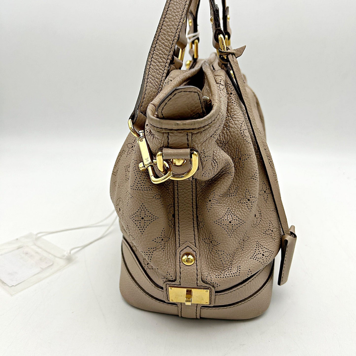 Louis Vuitton Mahina Stella Pm Taupe 2way Bag LA319