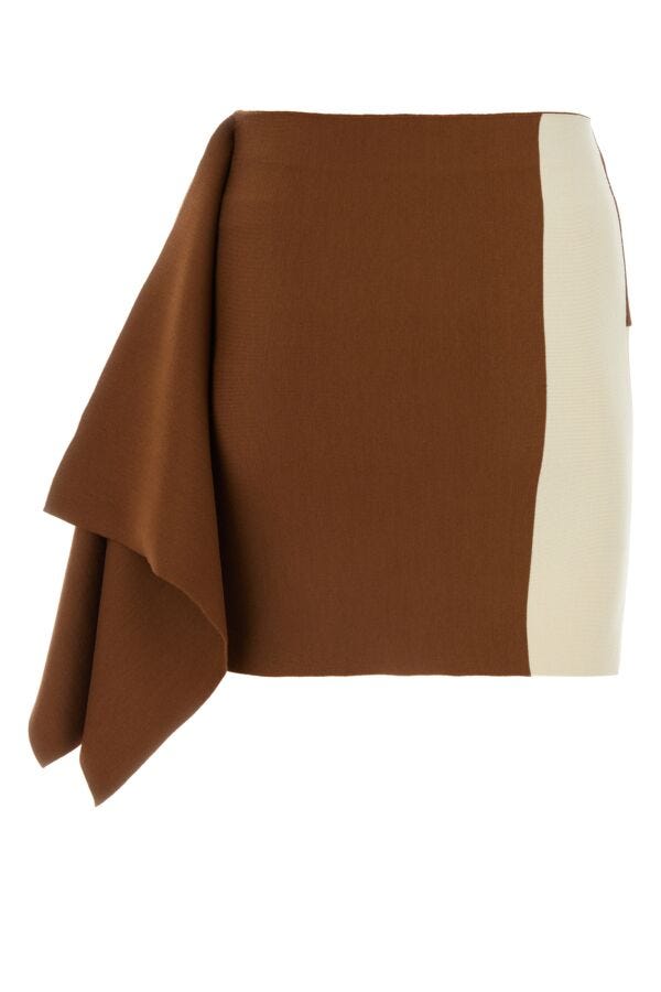 Fendi Woman Multicolor Wool Mini Skirt
