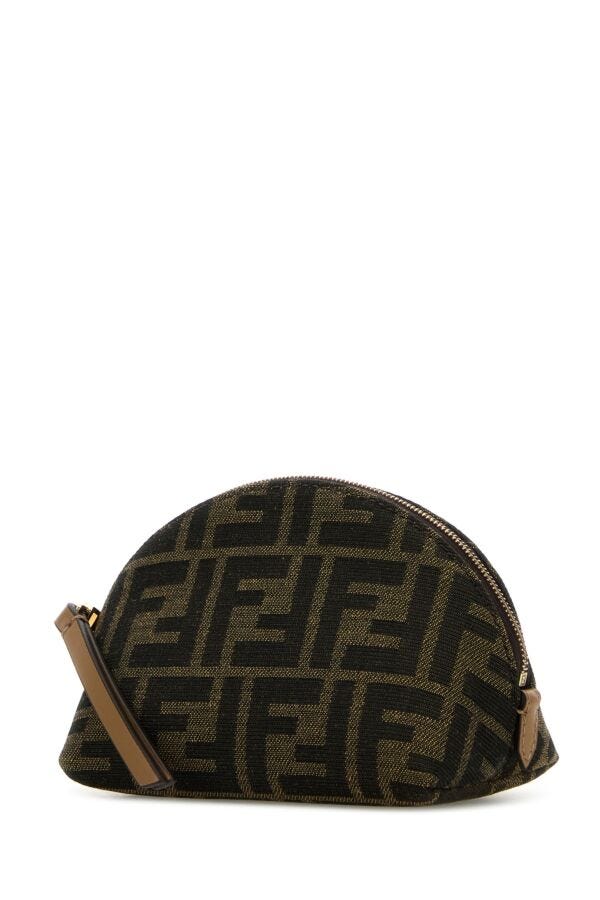 Fendi Woman Embroidered Jacquard Beauty Case