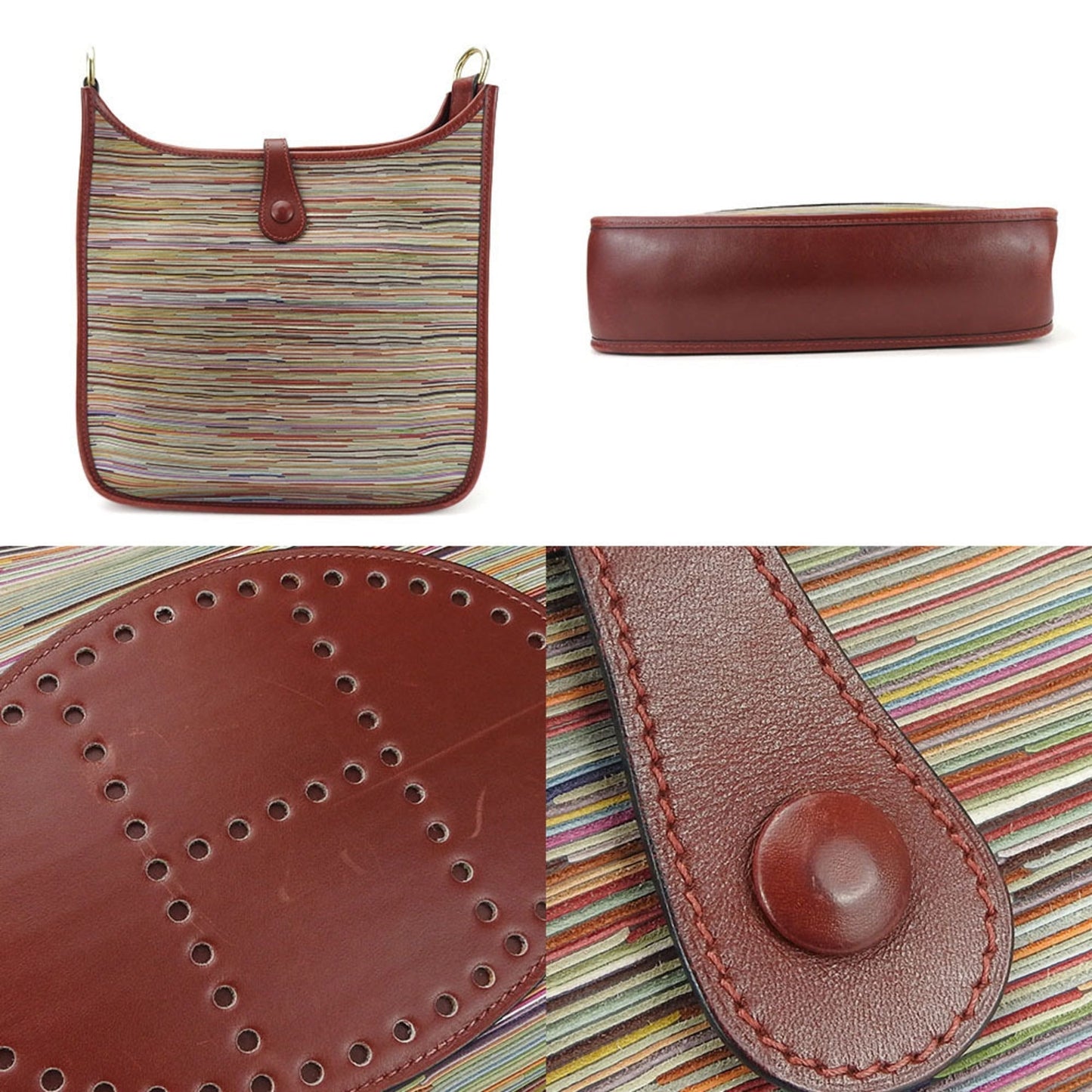 Hermes Evelyne Bordeaux Shoulder Bag ( )