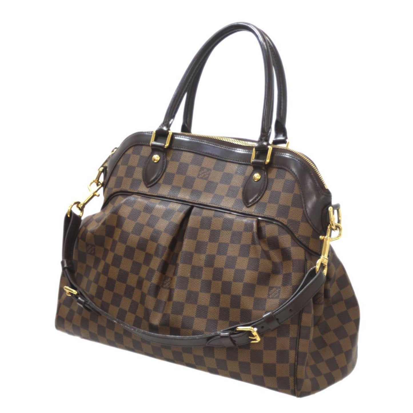 LOUIS VUITTON Trevi GM 2way Bag handBag shoulder Damier Ebene ES