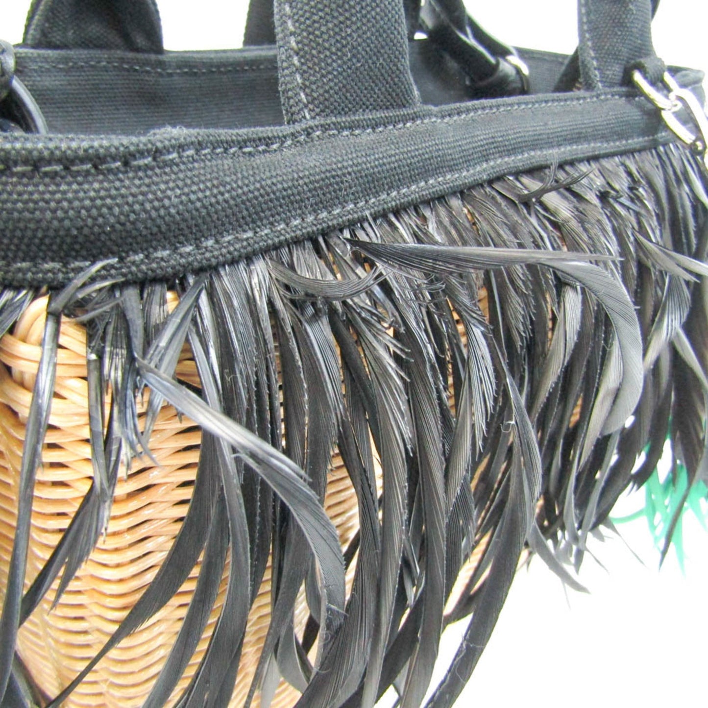Prada MIDOLLINO PIUME Women's Bamboo HandBag
