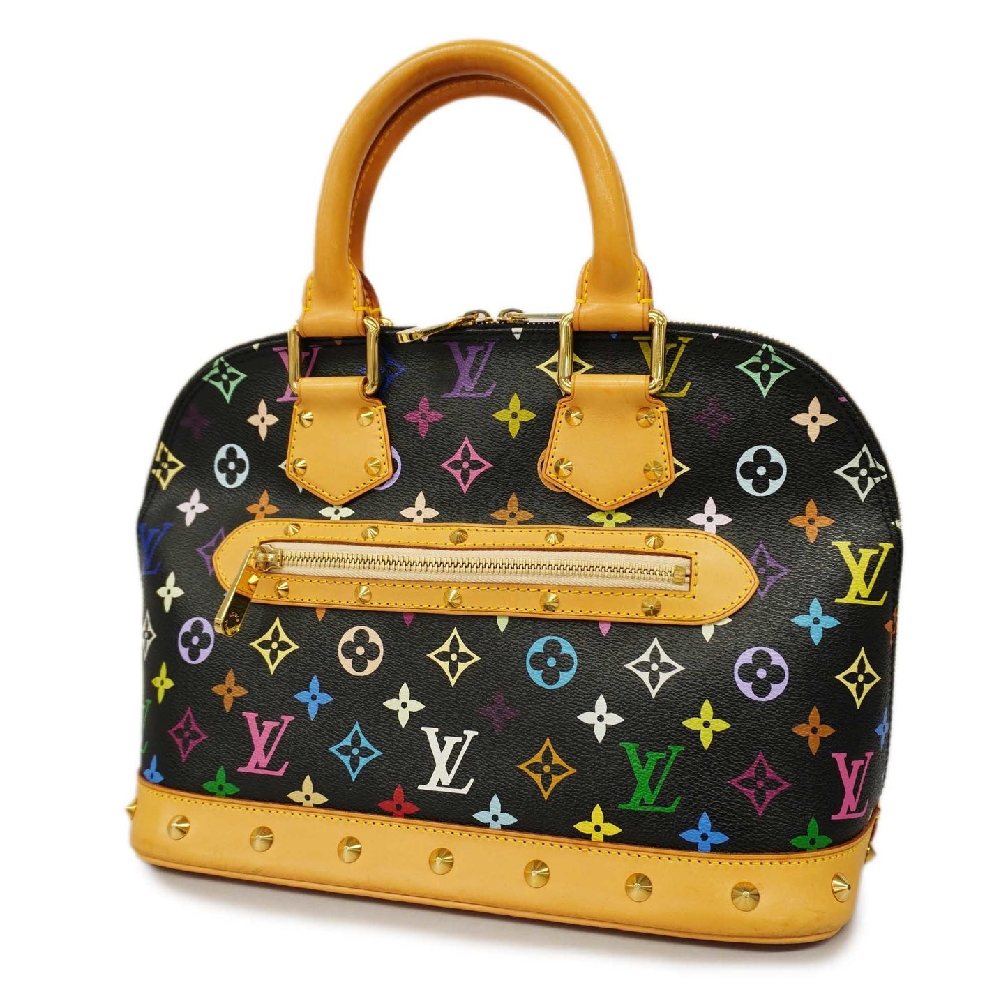 Louis VuittonAuth Monogram Multicolore Alma Women's Handbag Noir