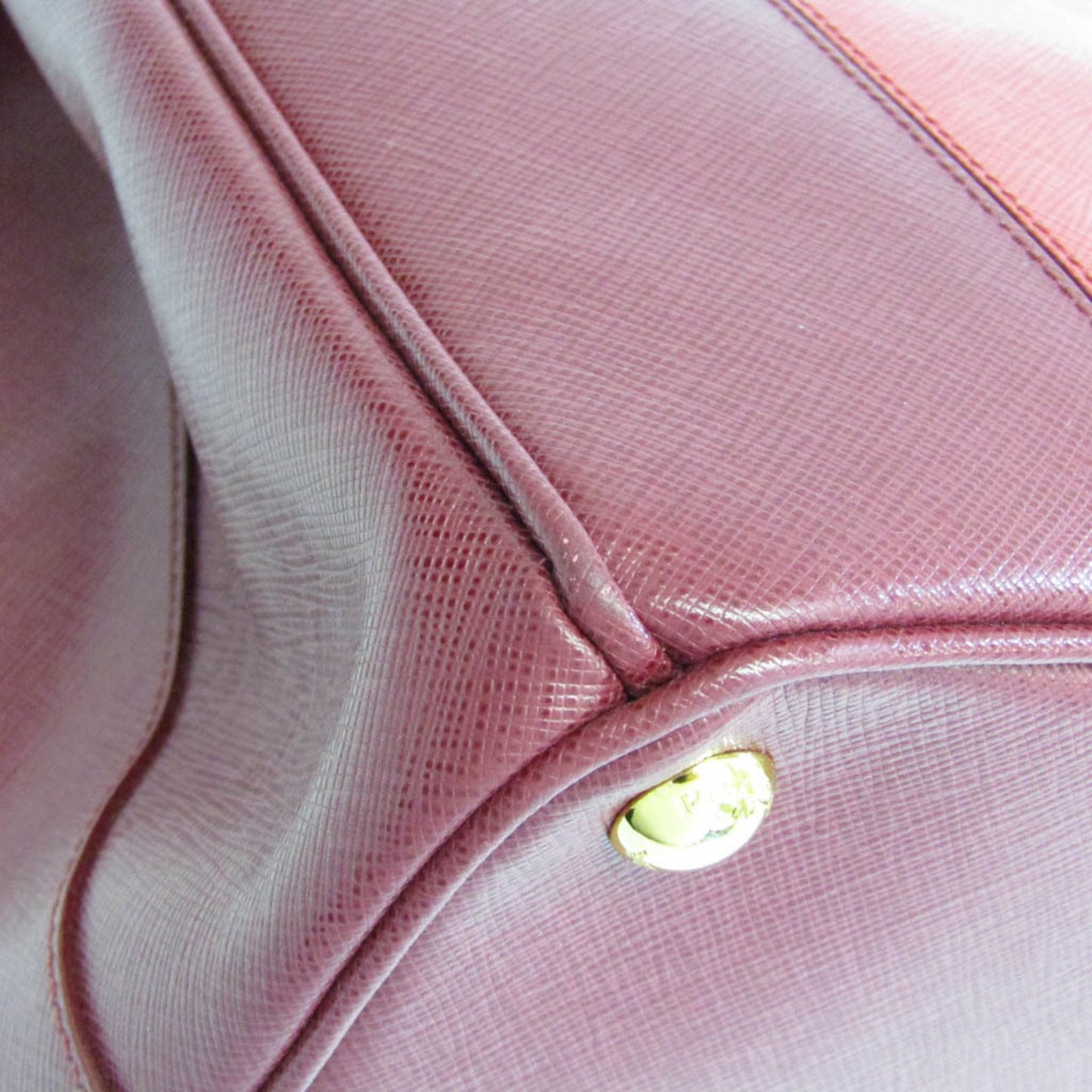 Prada Saffiano Galleria Women's Leather HandBag Bordeaux,Red Color