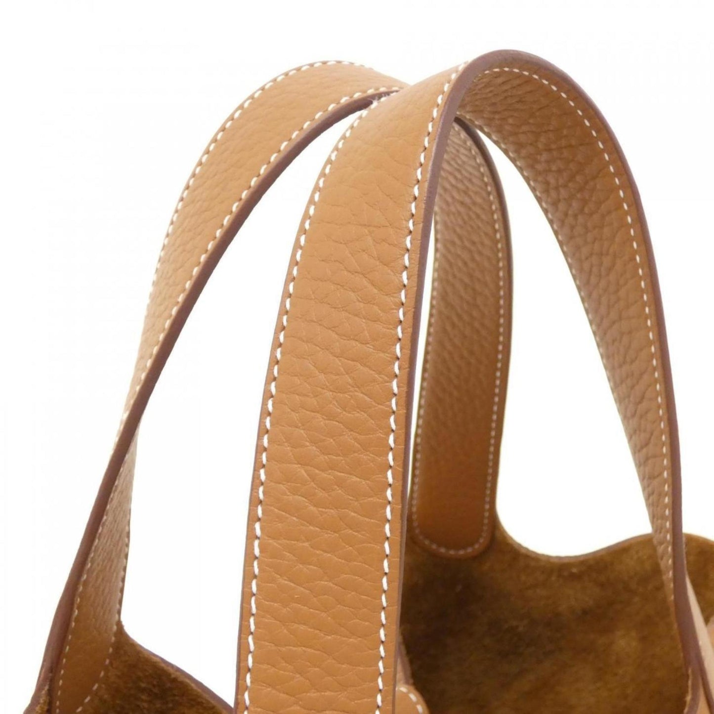 Hermes Gold Taurillon Clemence Leather Handbag ( )