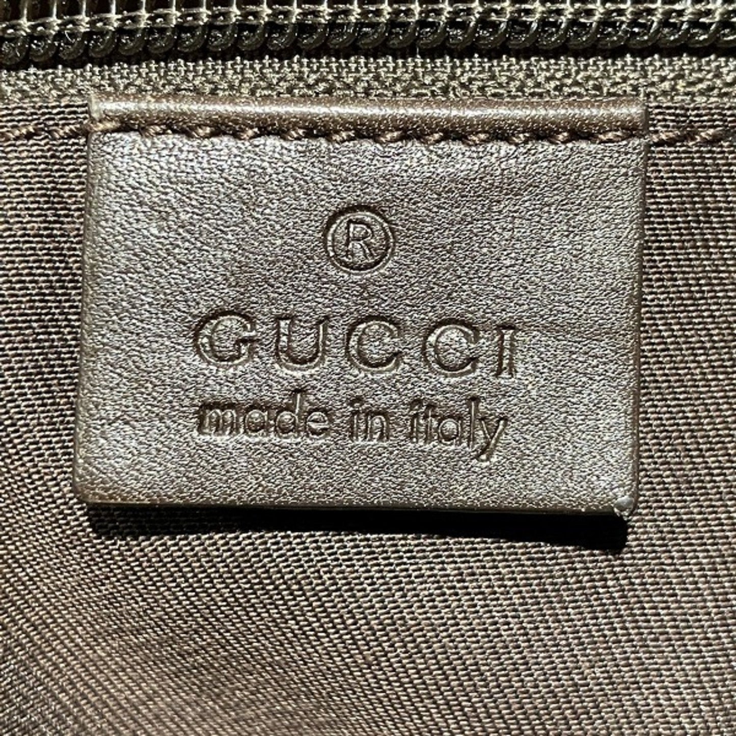 Gucci Leather Canvas Shoulder Bag