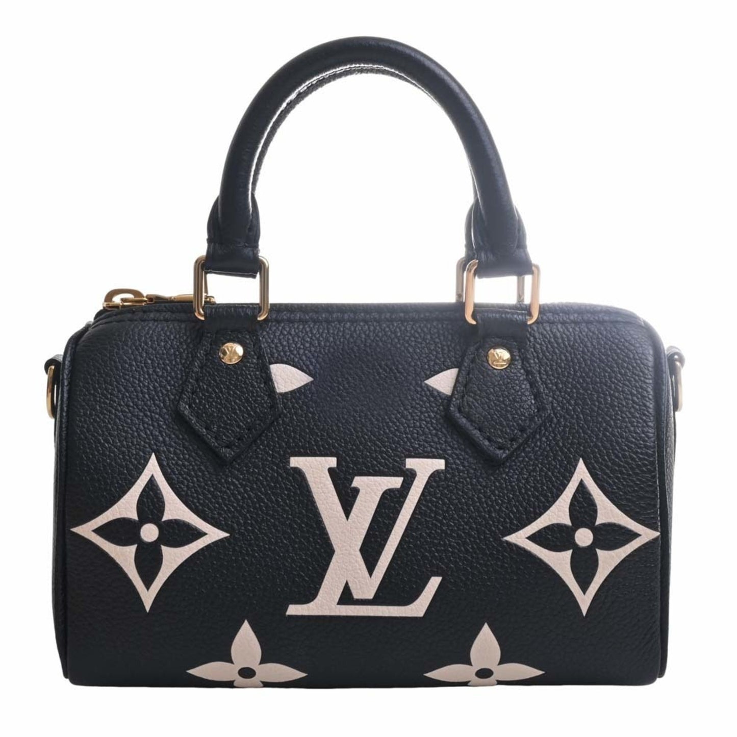 LOUIS VUITTON Empreinte Bicolor Nano Handbag Black Ladies