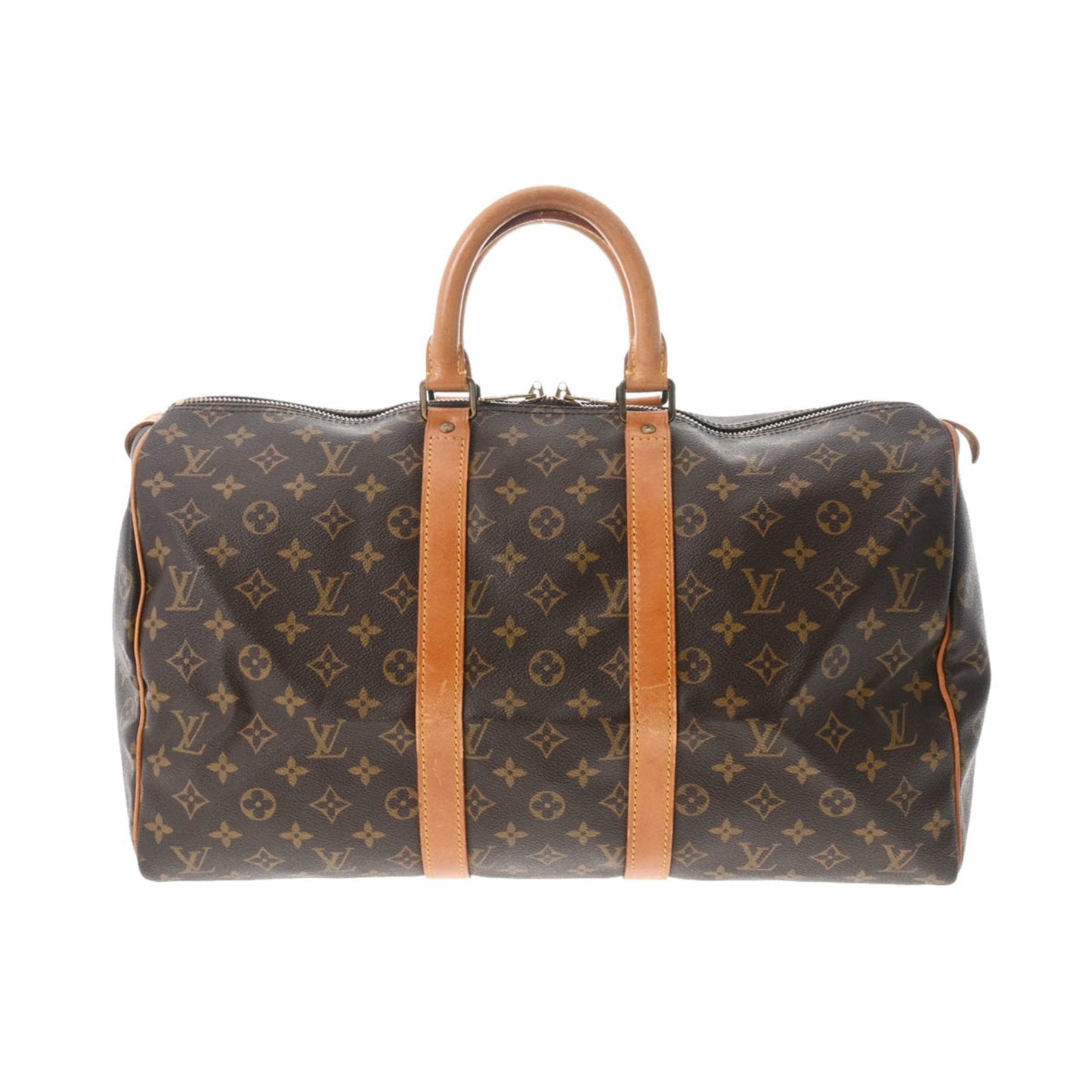 LOUIS VUITTON Monogram Keepall 45 Brown Women's Canvas Boston Bag