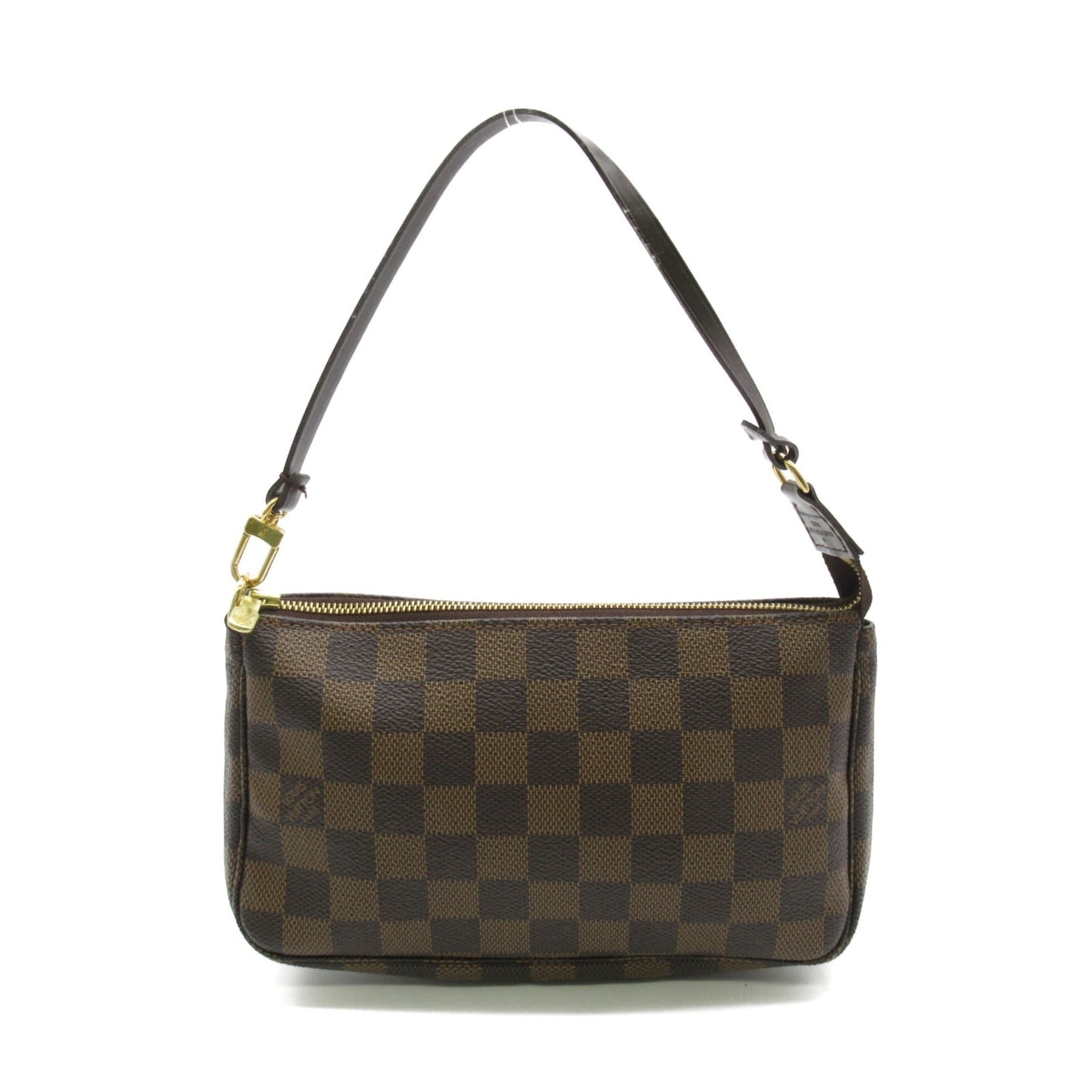 LOUIS VUITTON Pochette Accessoires Brown Damier PVC coated canvas Clutch
