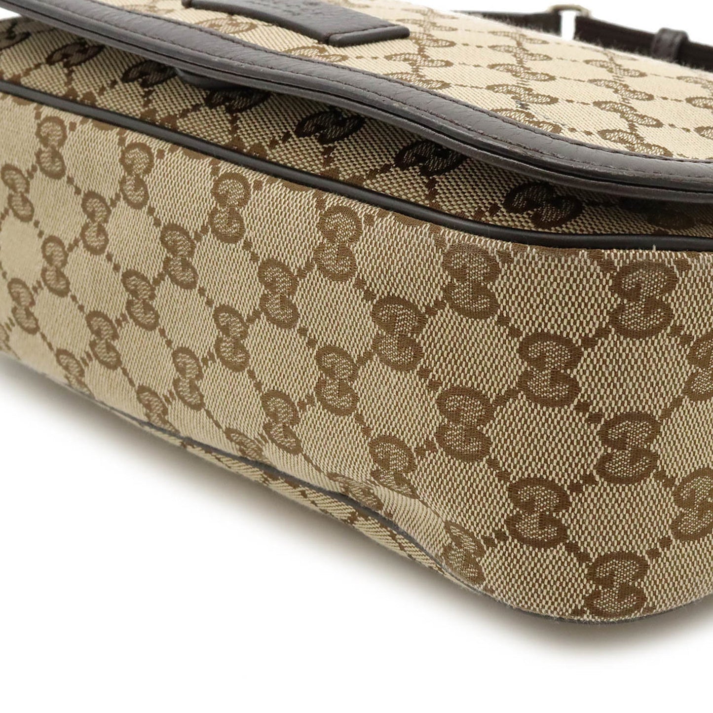Gucci Leather Canvas Shoulder Bag