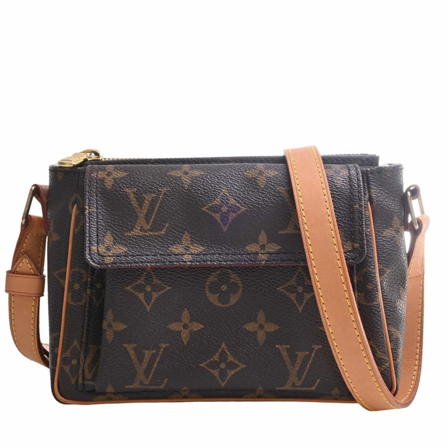Louis Vuitton Monogram Vivacite PM Shoulder Bag Brown Women's