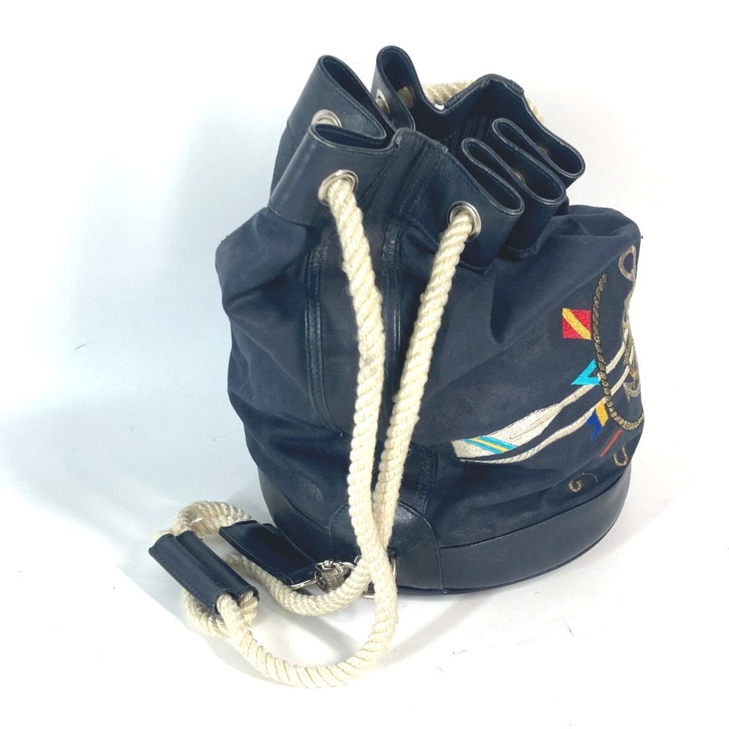 Gucci Leather Canvas Shoulder Bag