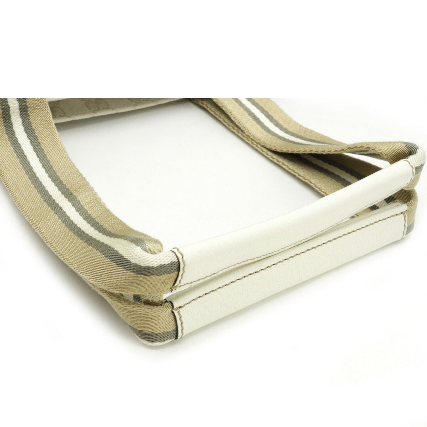 Gucci Lou Leather Canvas Tote