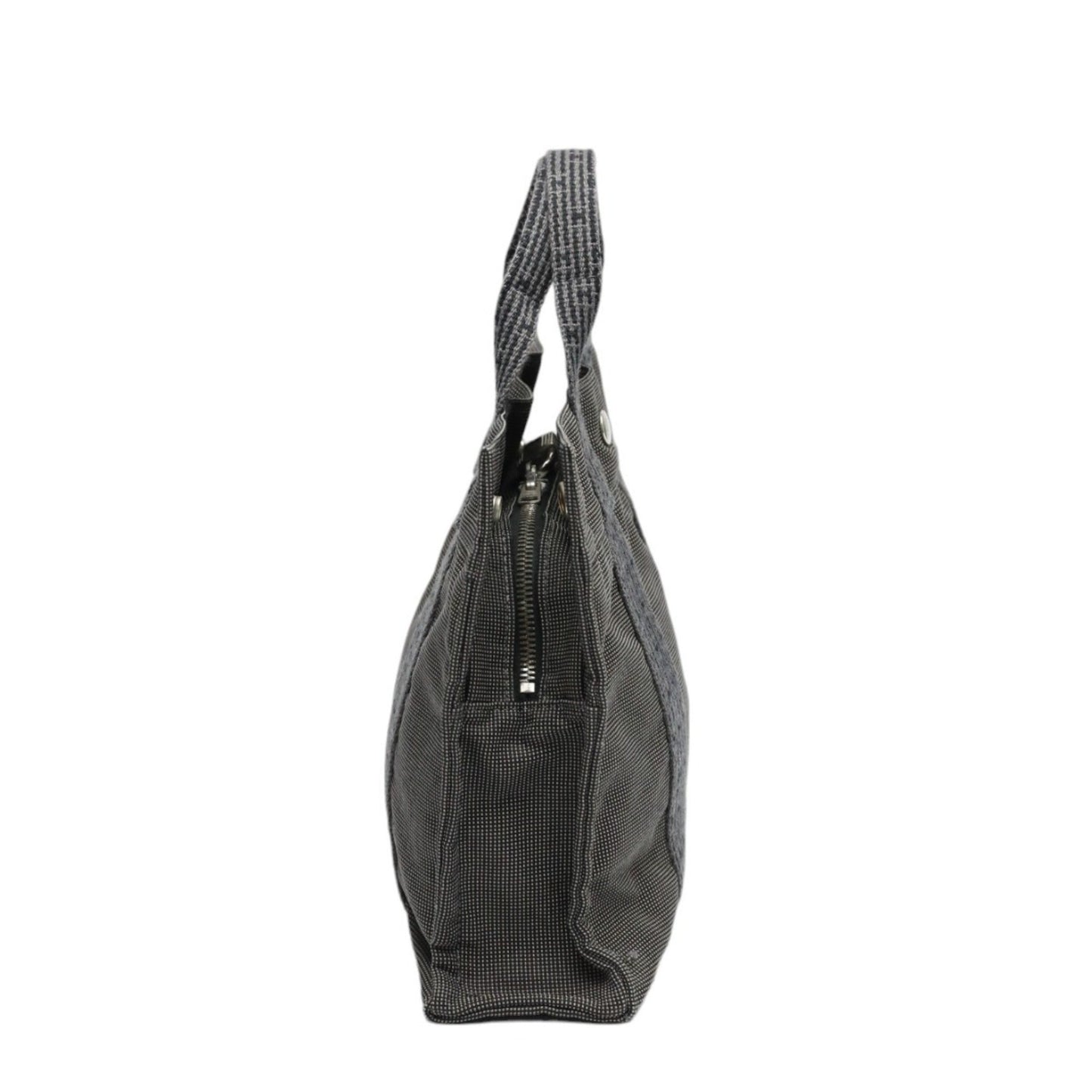 Hermes Gray Canvas Handbag ( )
