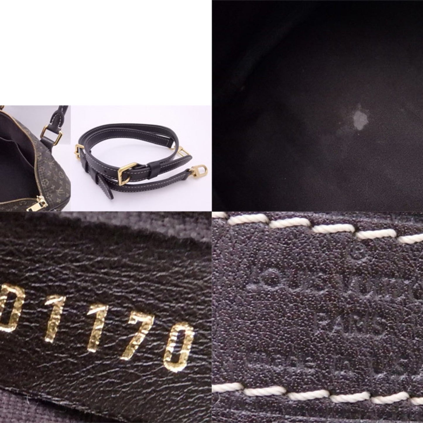 Louis Vuitton 2Way Bag Monogram Ideal Bandolier 30 Brown Canvas Leather Handbag Shoulder Women's Men's
