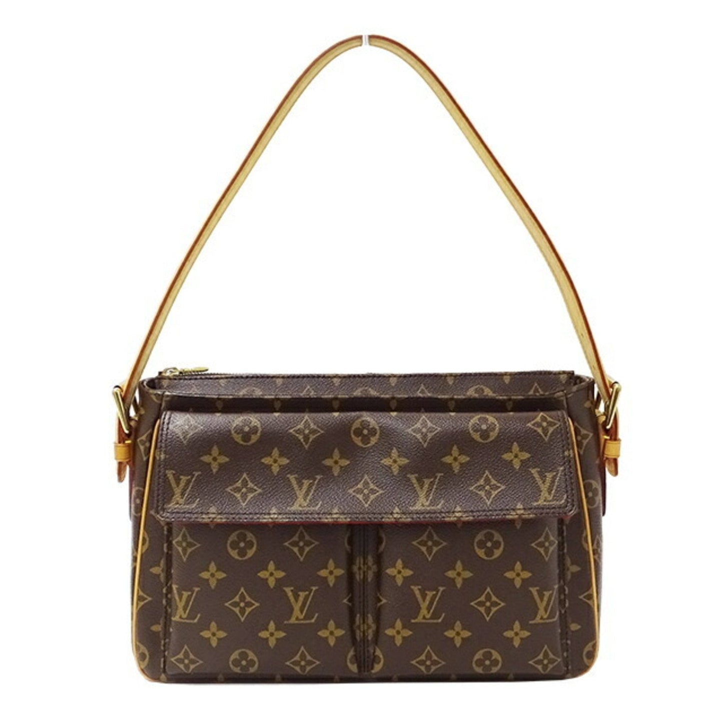 LOUIS VUITTON Bag Monogram Women's Shoulder Vivacite GM Brown