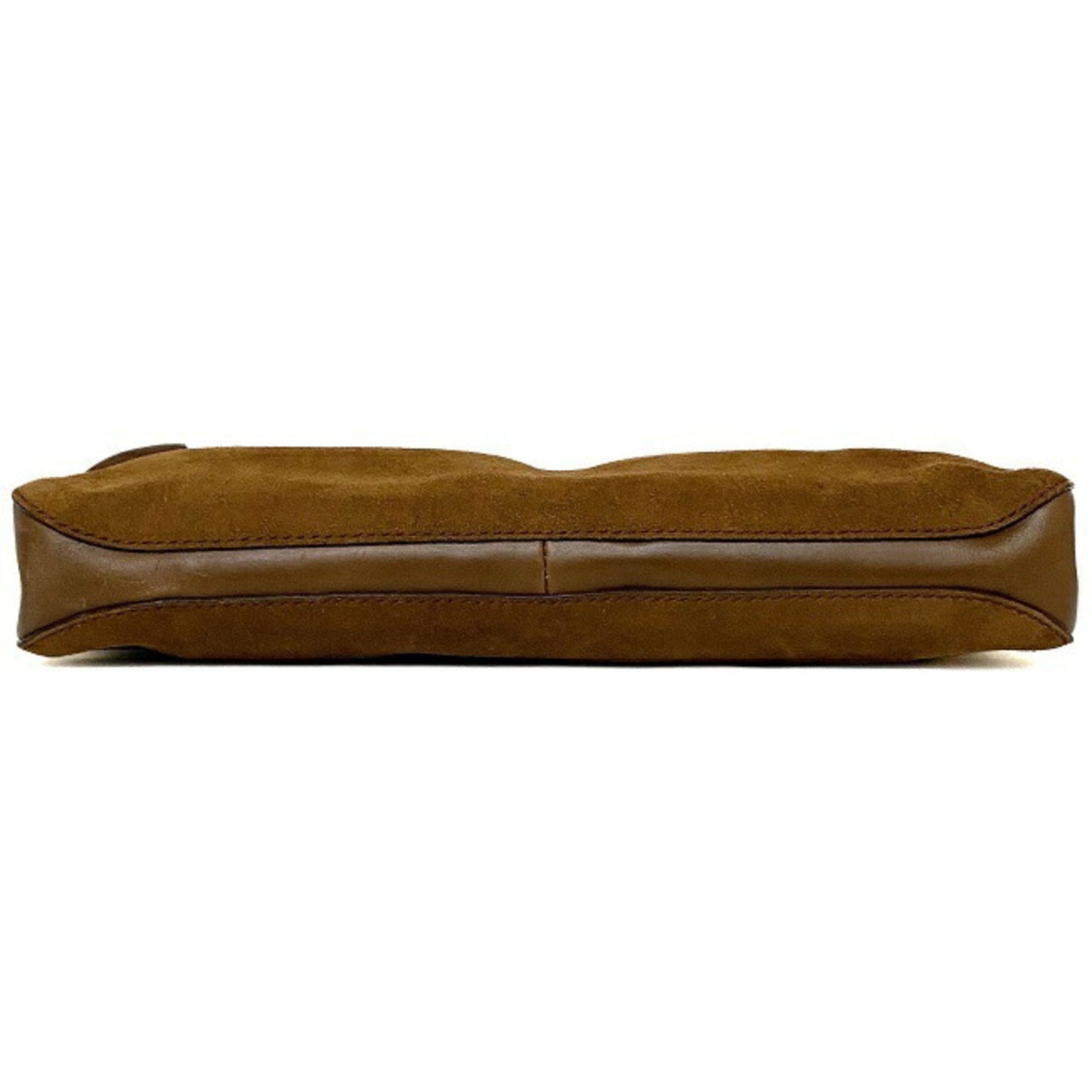 Gucci Horsebit Brown Leather Suede Handbag