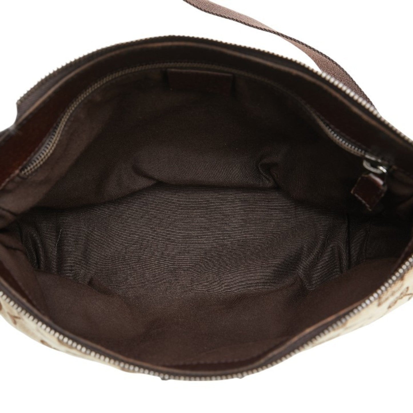 Gucci Leather Canvas Shoulder Bag