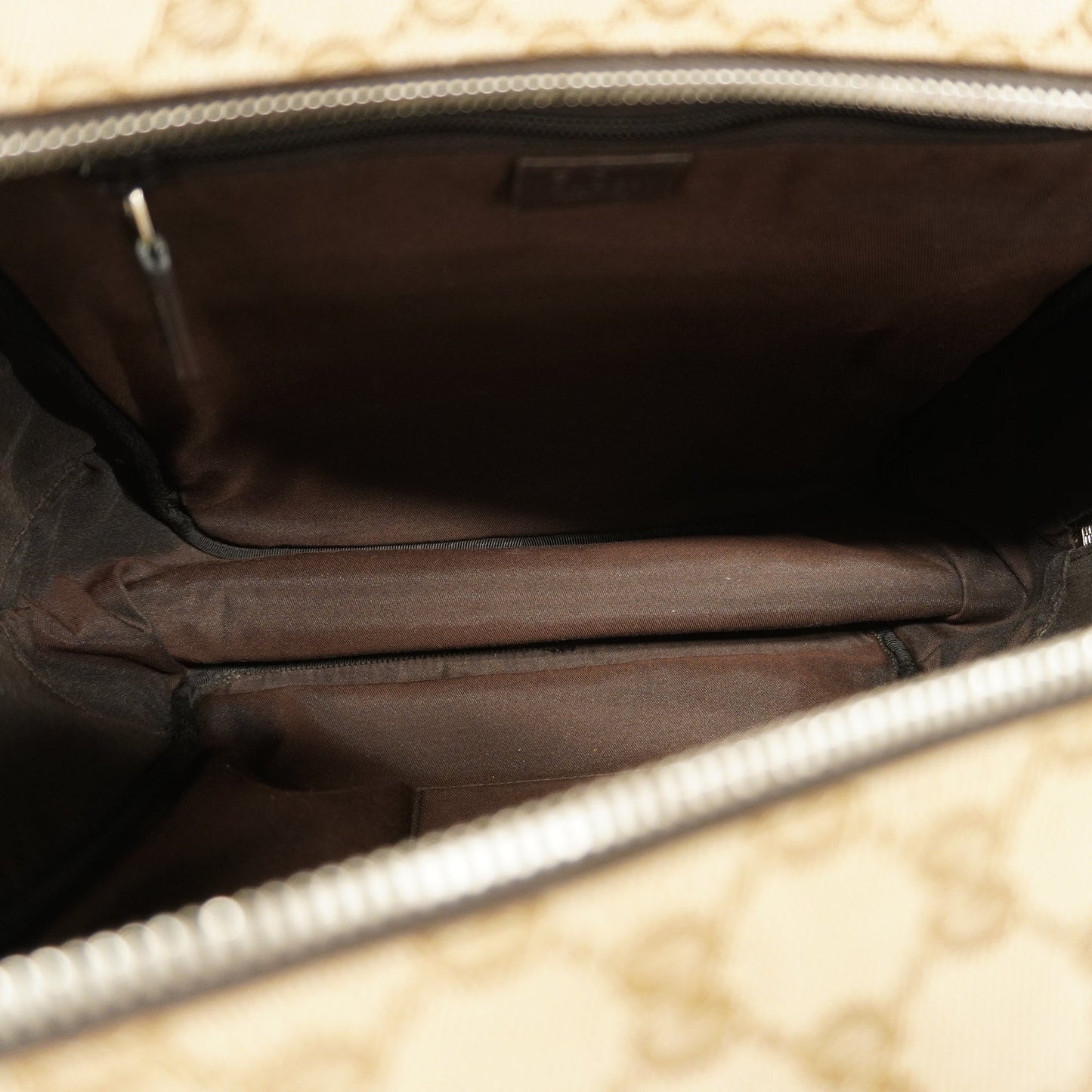 Gucci Leather Canvas Shoulder Bag