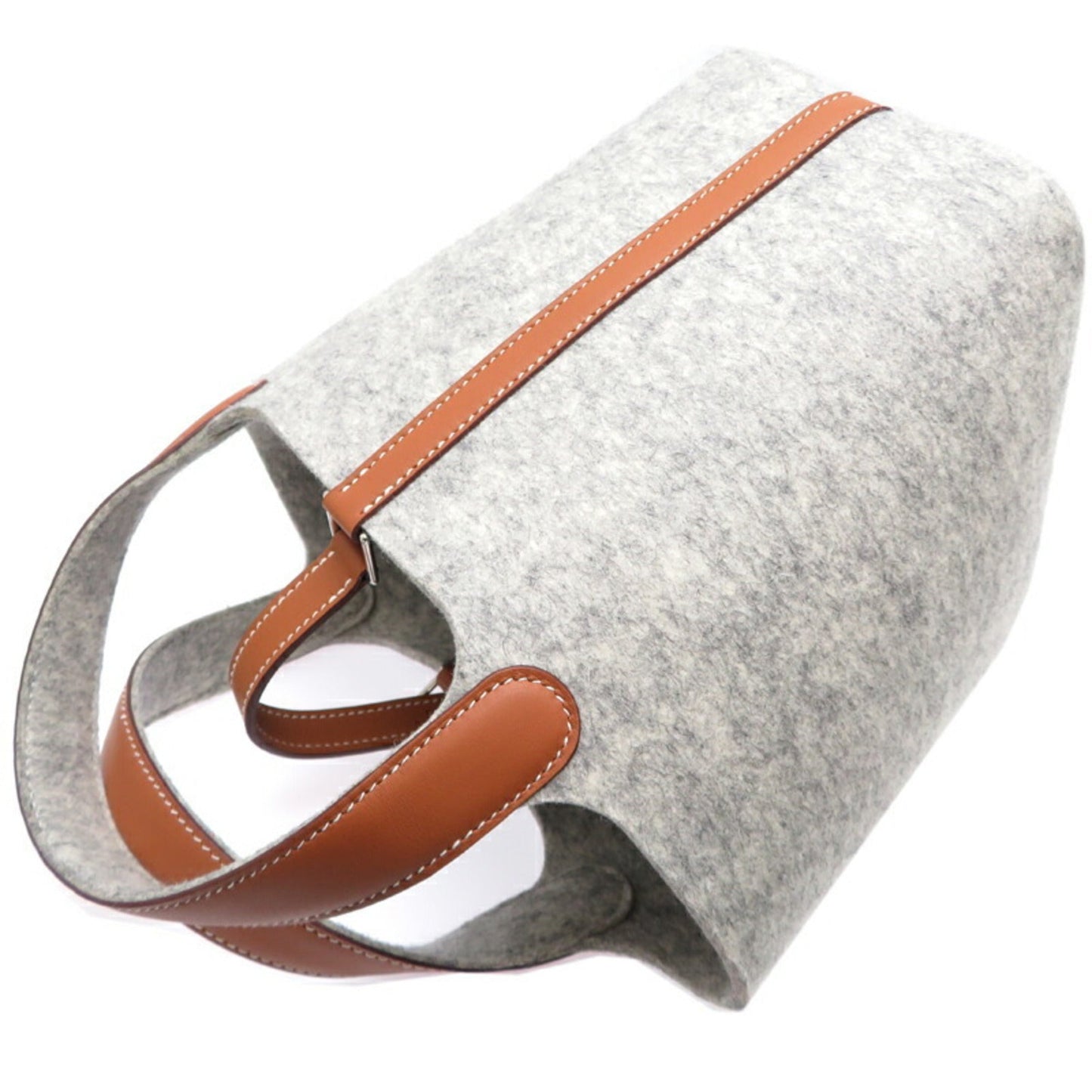 Hermes Gold Felt Swift Leather Handbag ( )