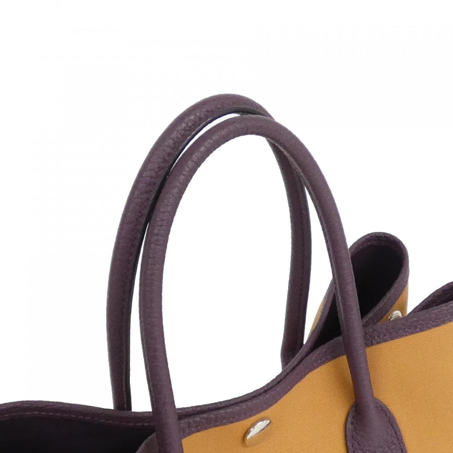 Hermes Cassis Toile Officier Negonda Leather Handbag ( )