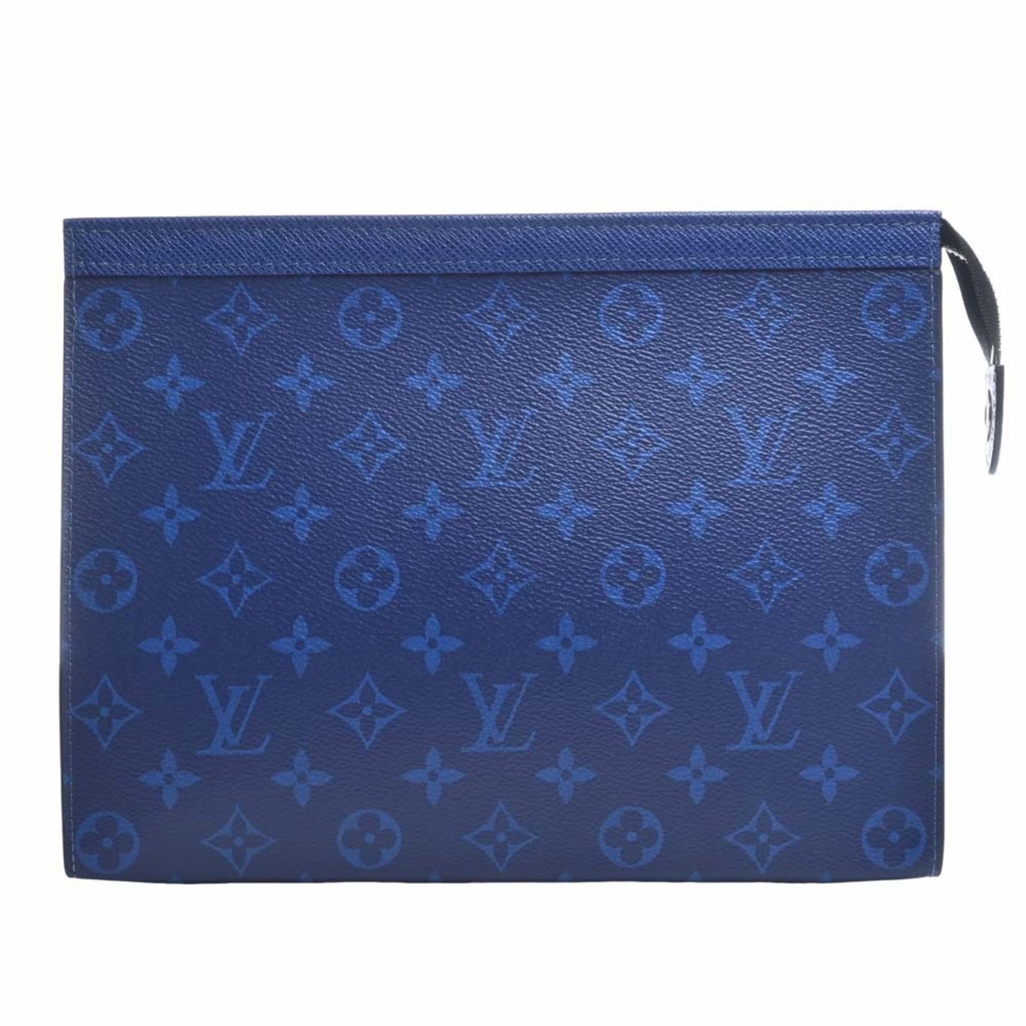 LOUIS VUITTON Eclipse Taigarama Pochette Voyage MM Clutch Bag Second Blue Men's