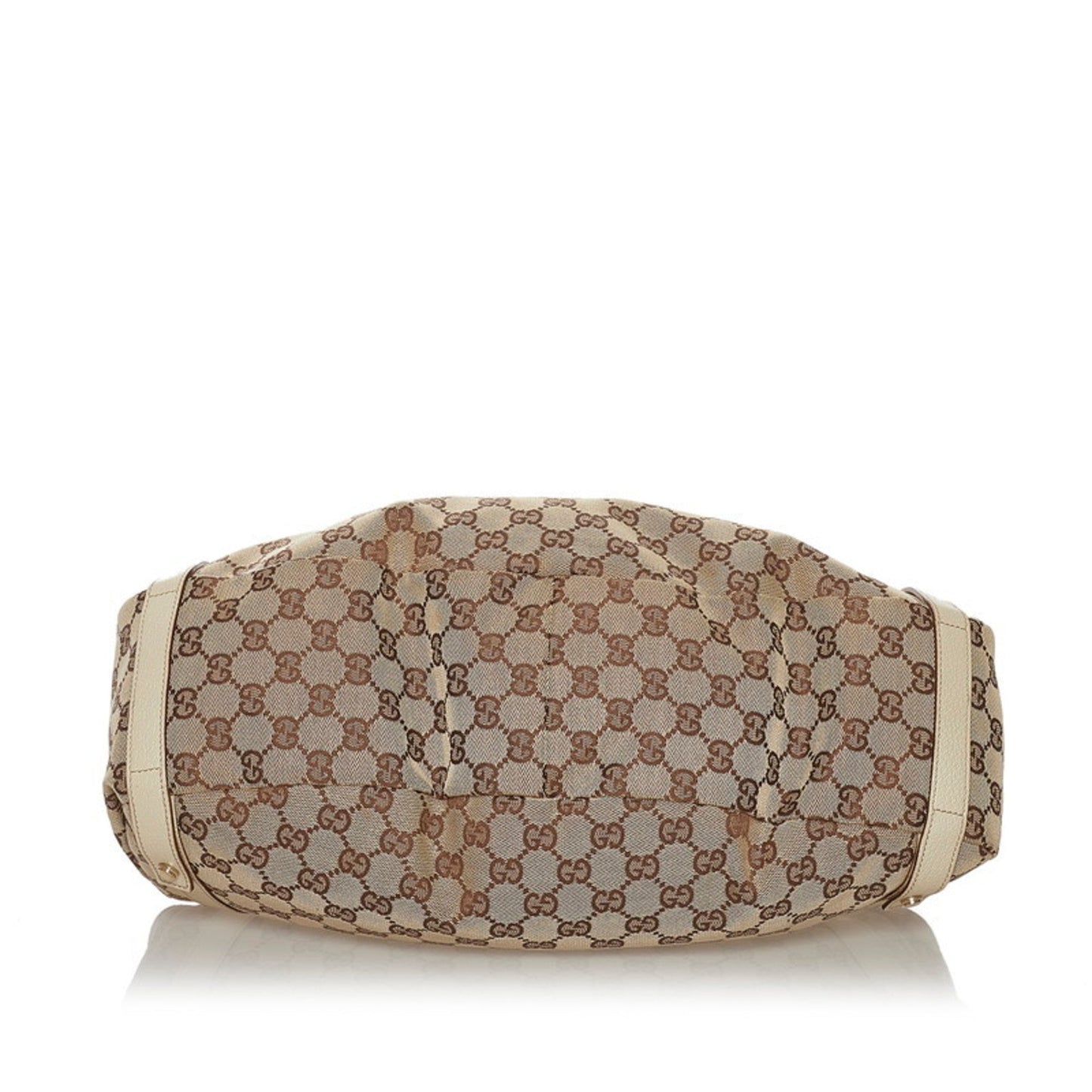 Gucci Beige Leather Canvas Handbag Style 4