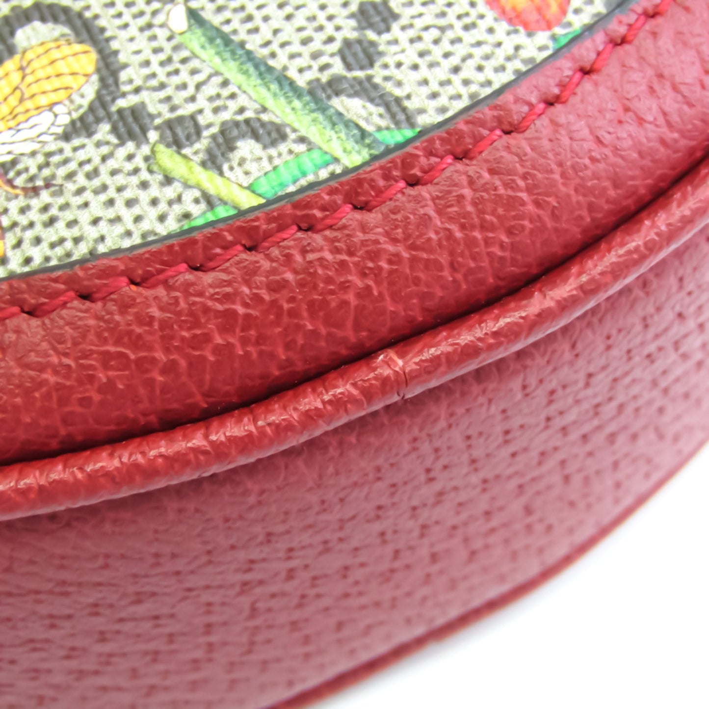 Gucci Lou Leather Canvas Backpack