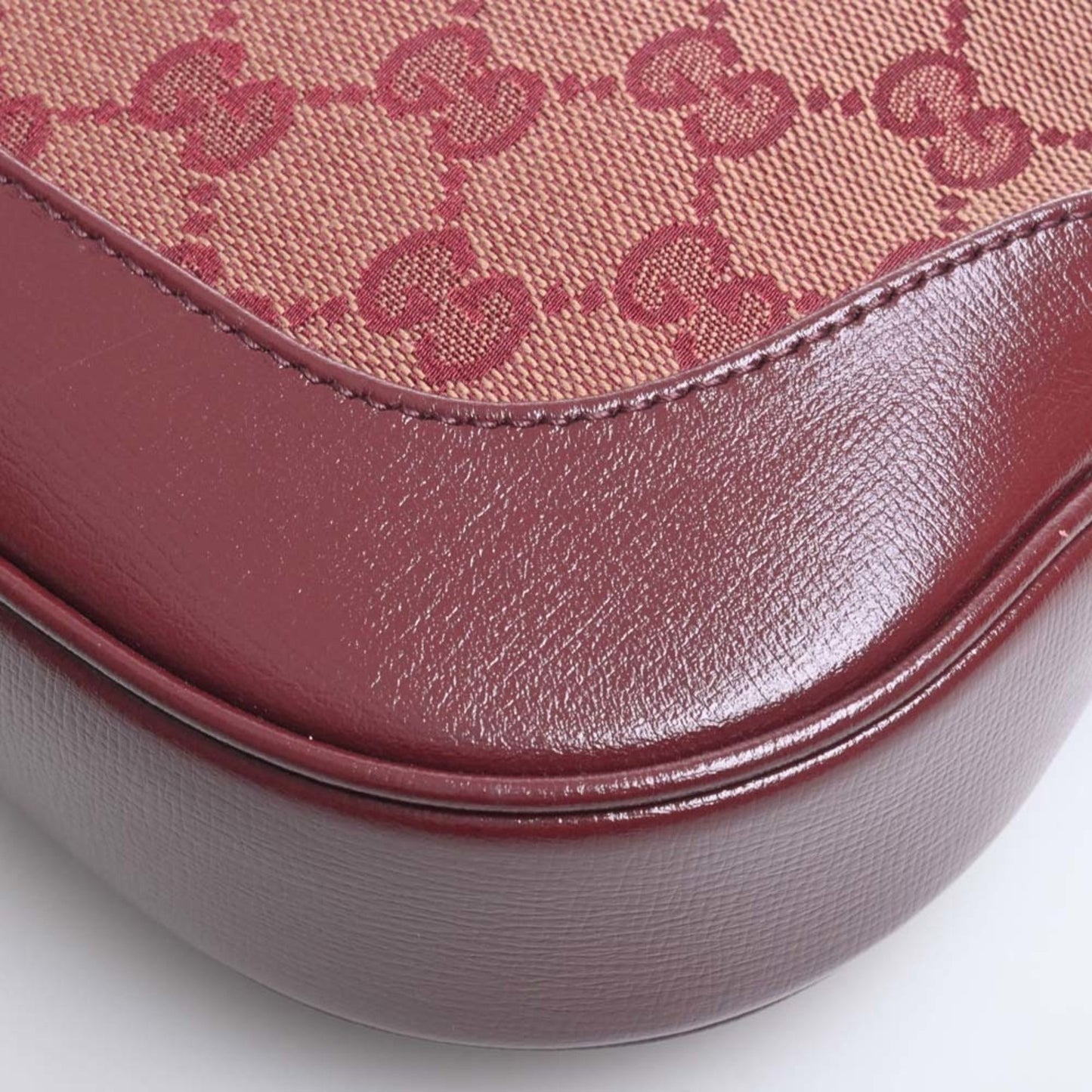 Gucci Leather Canvas Shoulder Bag