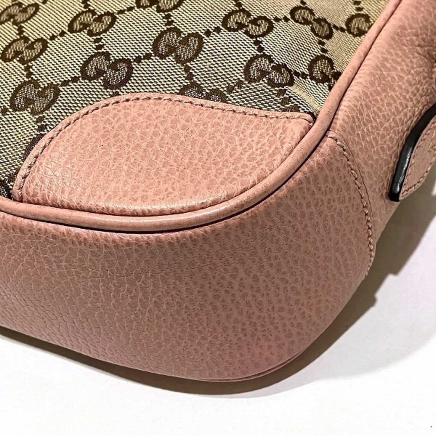 Gucci Leather Canvas Shoulder Bag