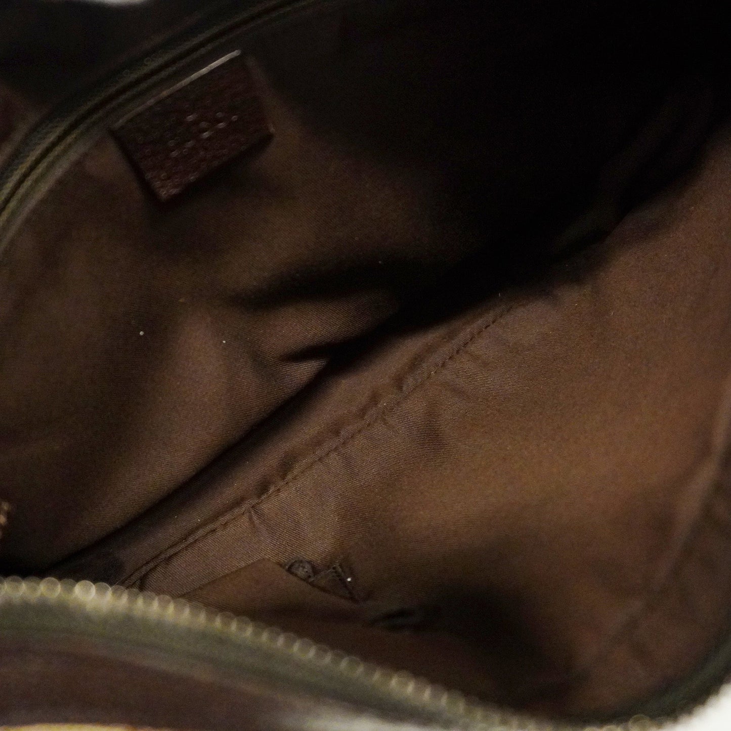 Gucci Leather Canvas Shoulder Bag