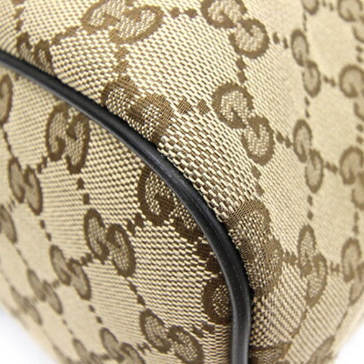 Gucci Leather Canvas Shoulder Bag