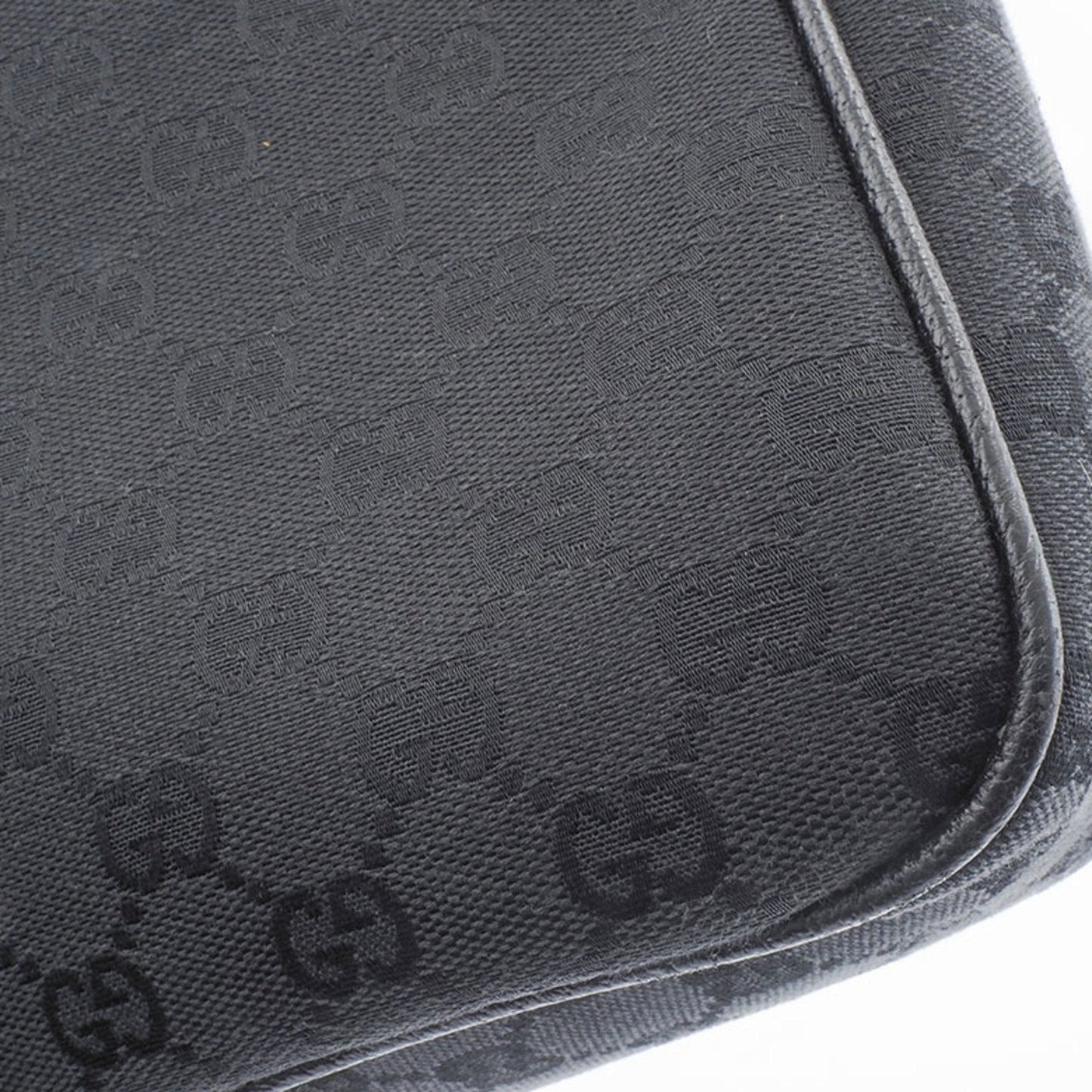 Gucci Leather Canvas Shoulder Bag