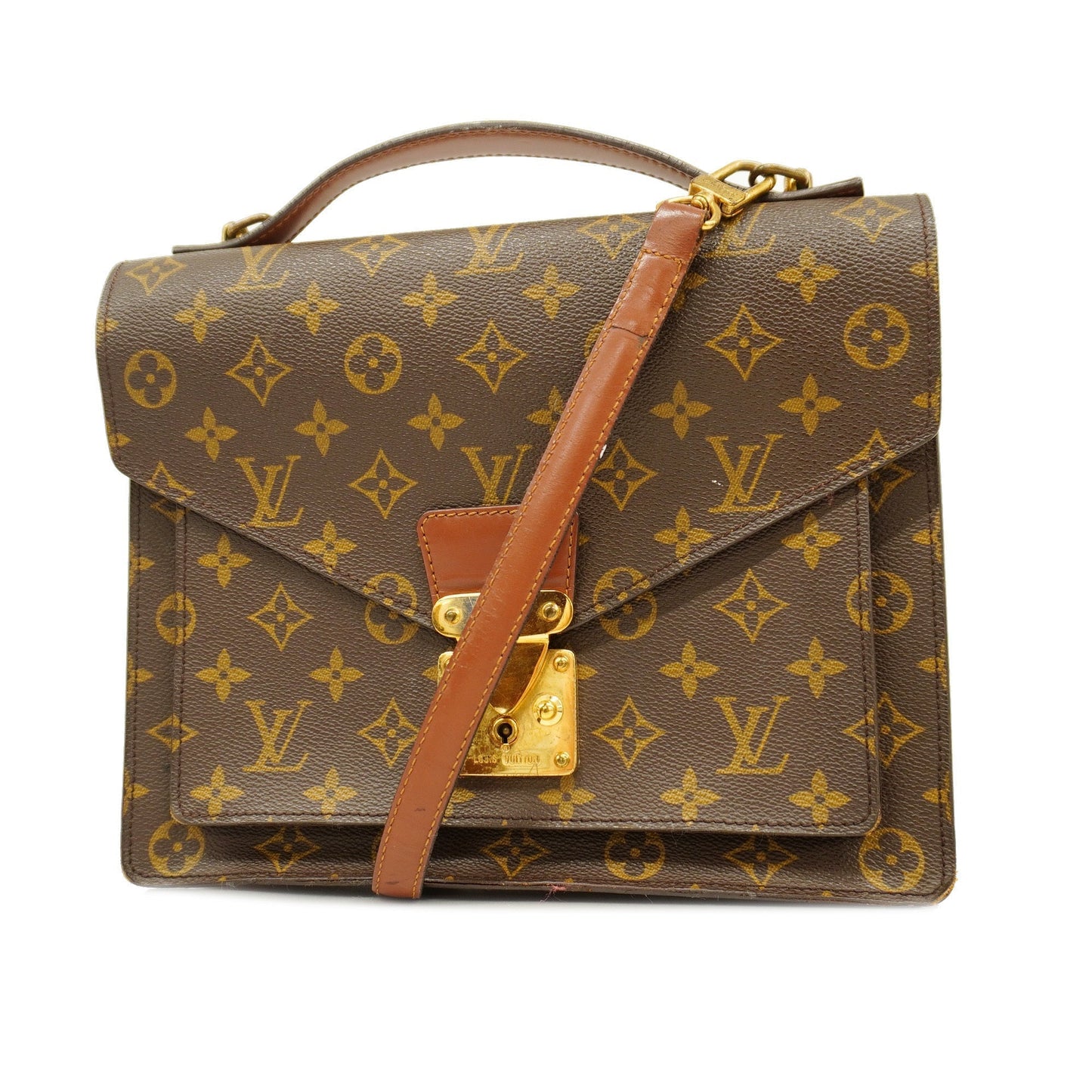 Louis VuittonAuth Monogram 2way Bag Monceau Women's Handbag,Shoulder Bag