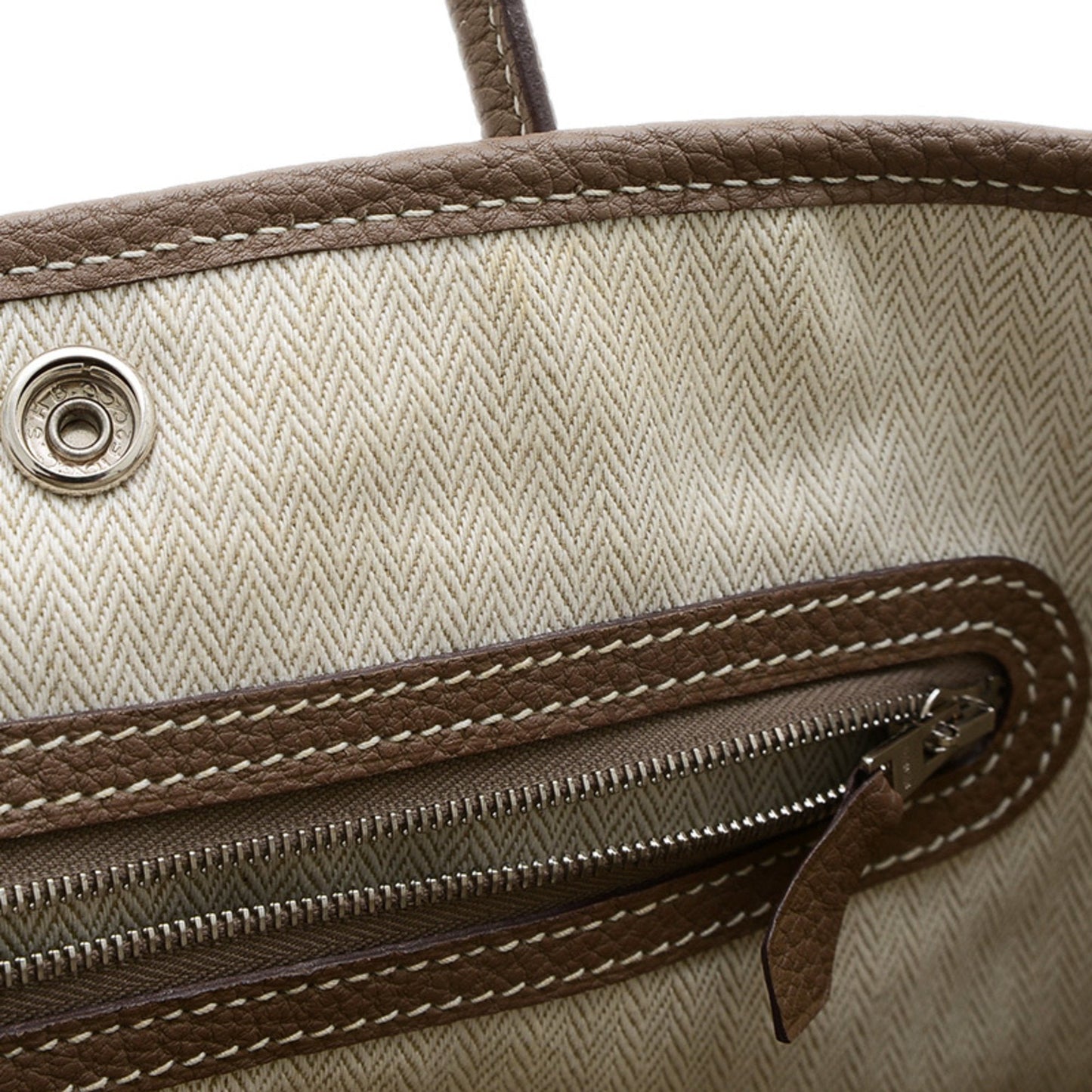 Hermes Garden Etoupe Gray Negonda Leather Tote Bag ( )