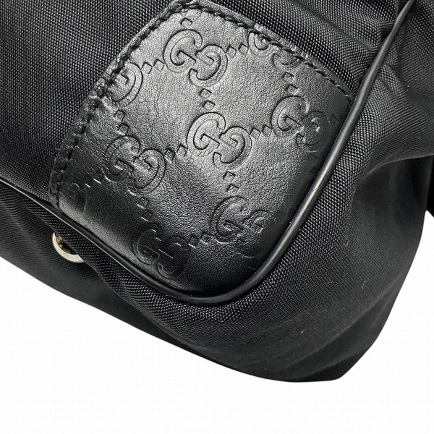 Gucci Nylon Leather Shoulder Bag