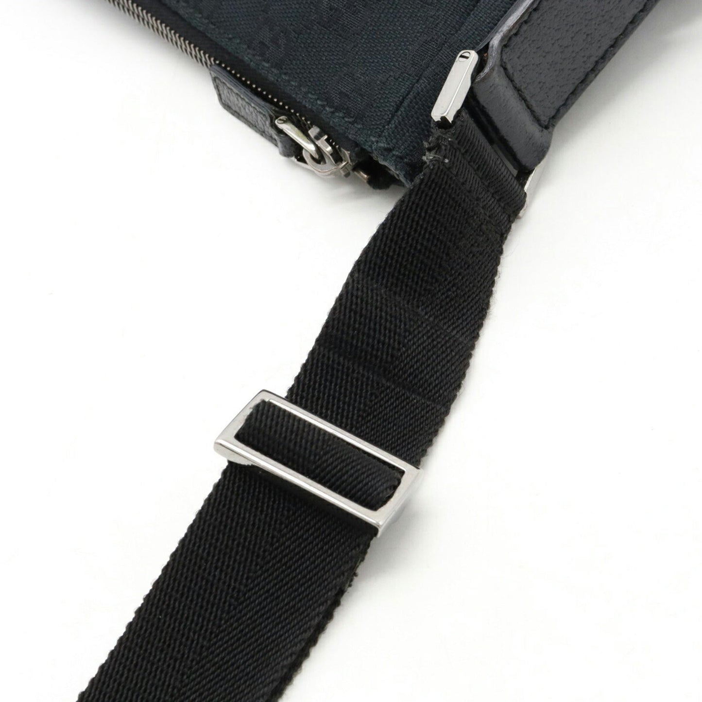 Gucci Leather Canvas Shoulder Bag