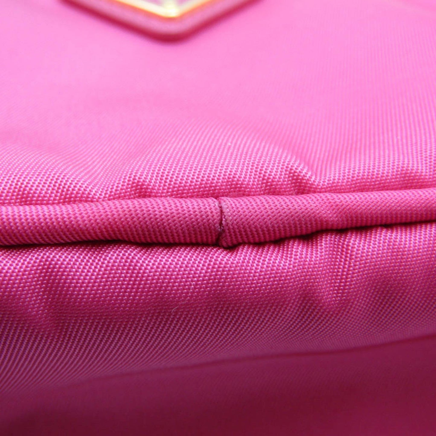 Prada Women's Leather,Nylon Pouch Pink Luxury Handbag