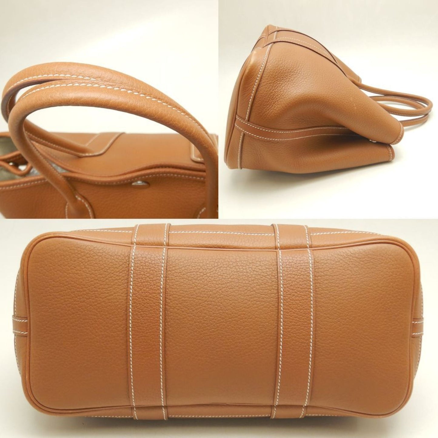Hermes Gold Negonda Leather Handbag ( )