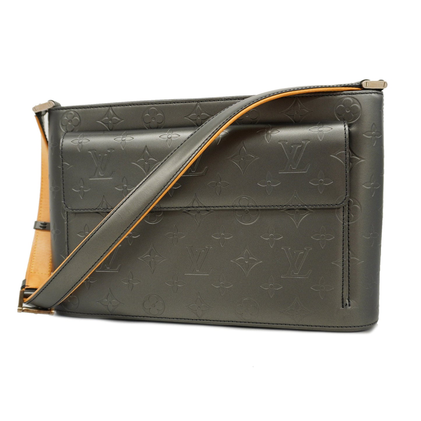 Louis VuittonAuth Monogram Mat Alston Women's Shoulder Bag Noir
