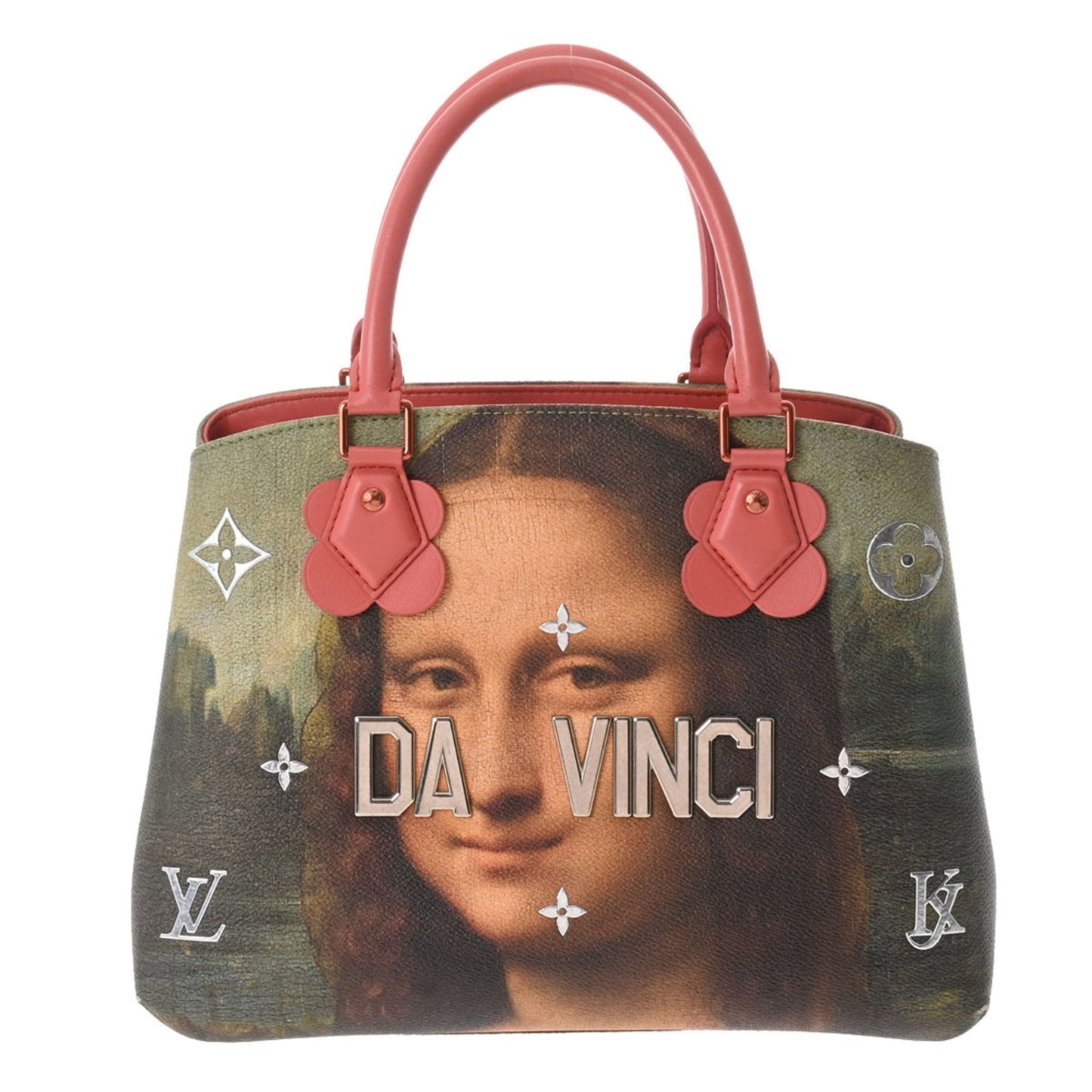 LOUIS VUITTON Montaigne MM Masters Collection Mona Lisa Pink Women's Leather Bag